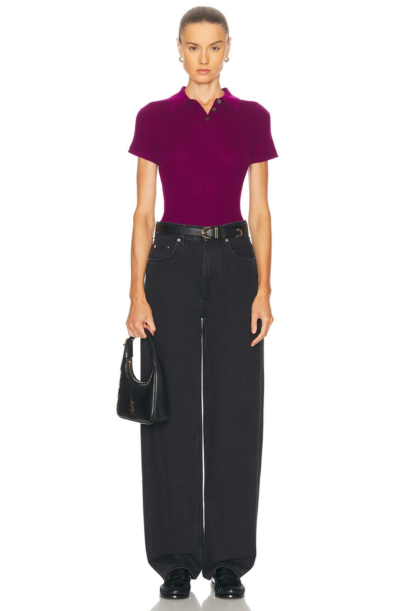 GUEST IN RESIDENCE Shrunken Cashmere Polo Top outlook
