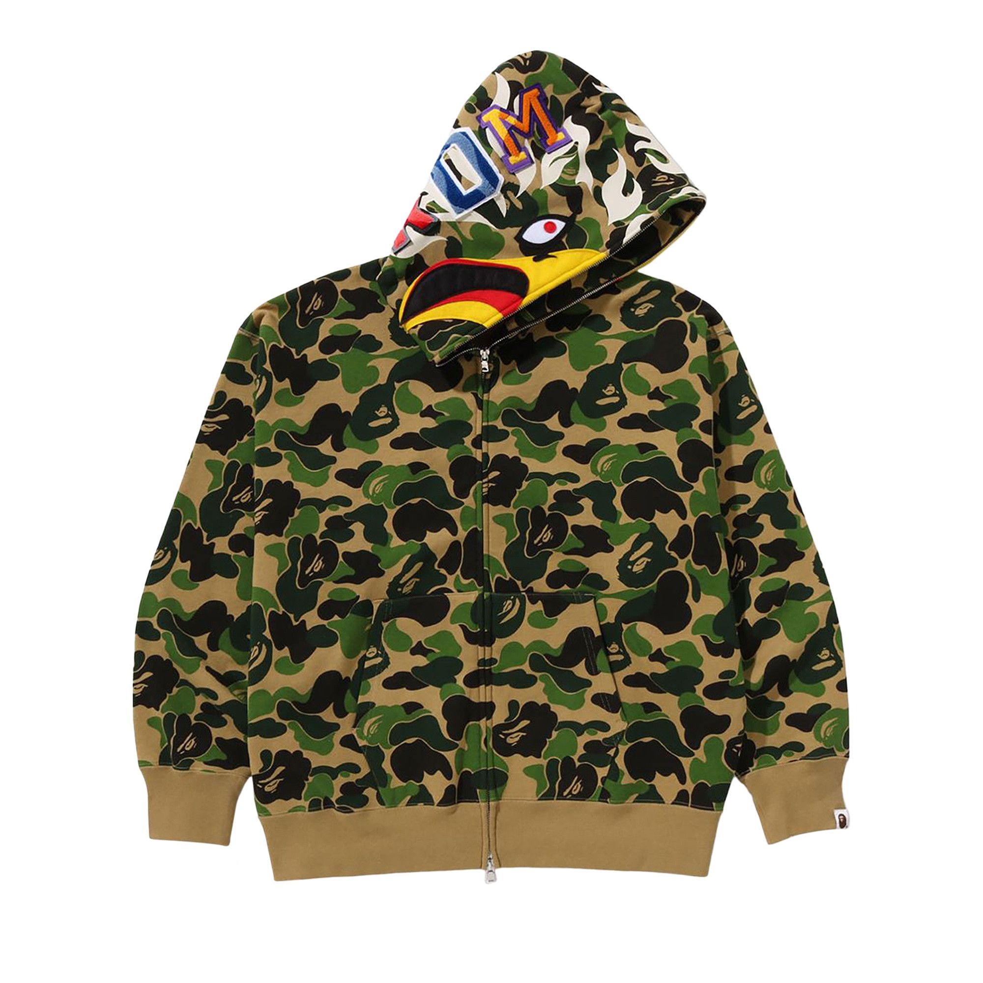 BAPE x Readymade ABC Camo Eagle Relaxed Fit Full Zip Hoodie 'Green' - 2
