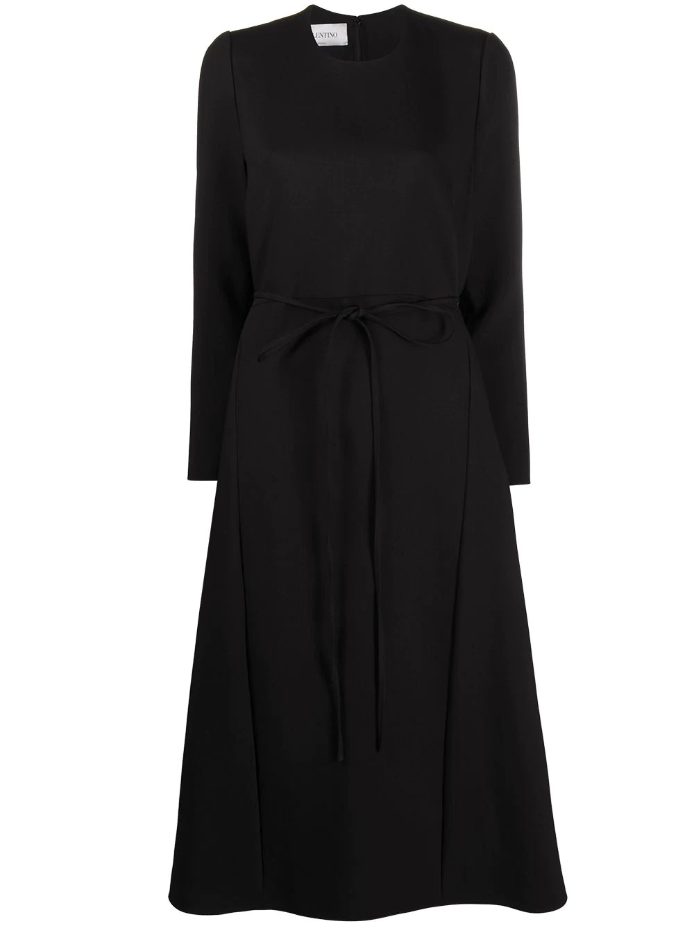 belted wool dress  - 1