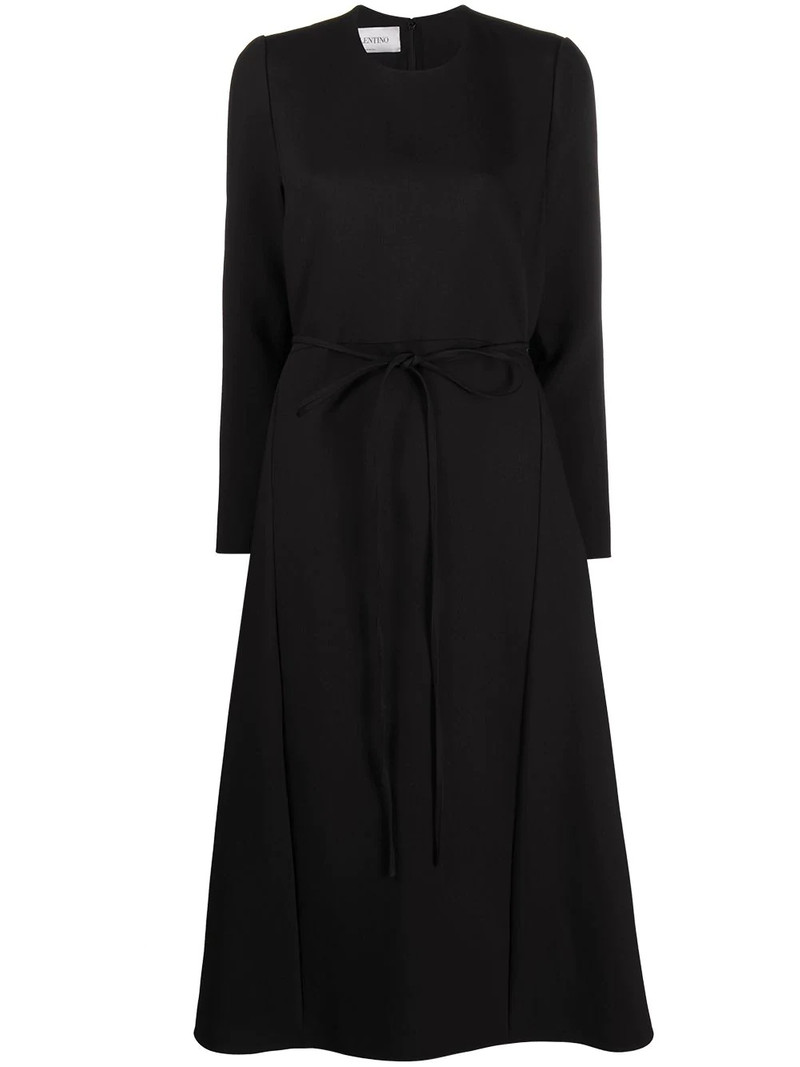 belted wool dress 1