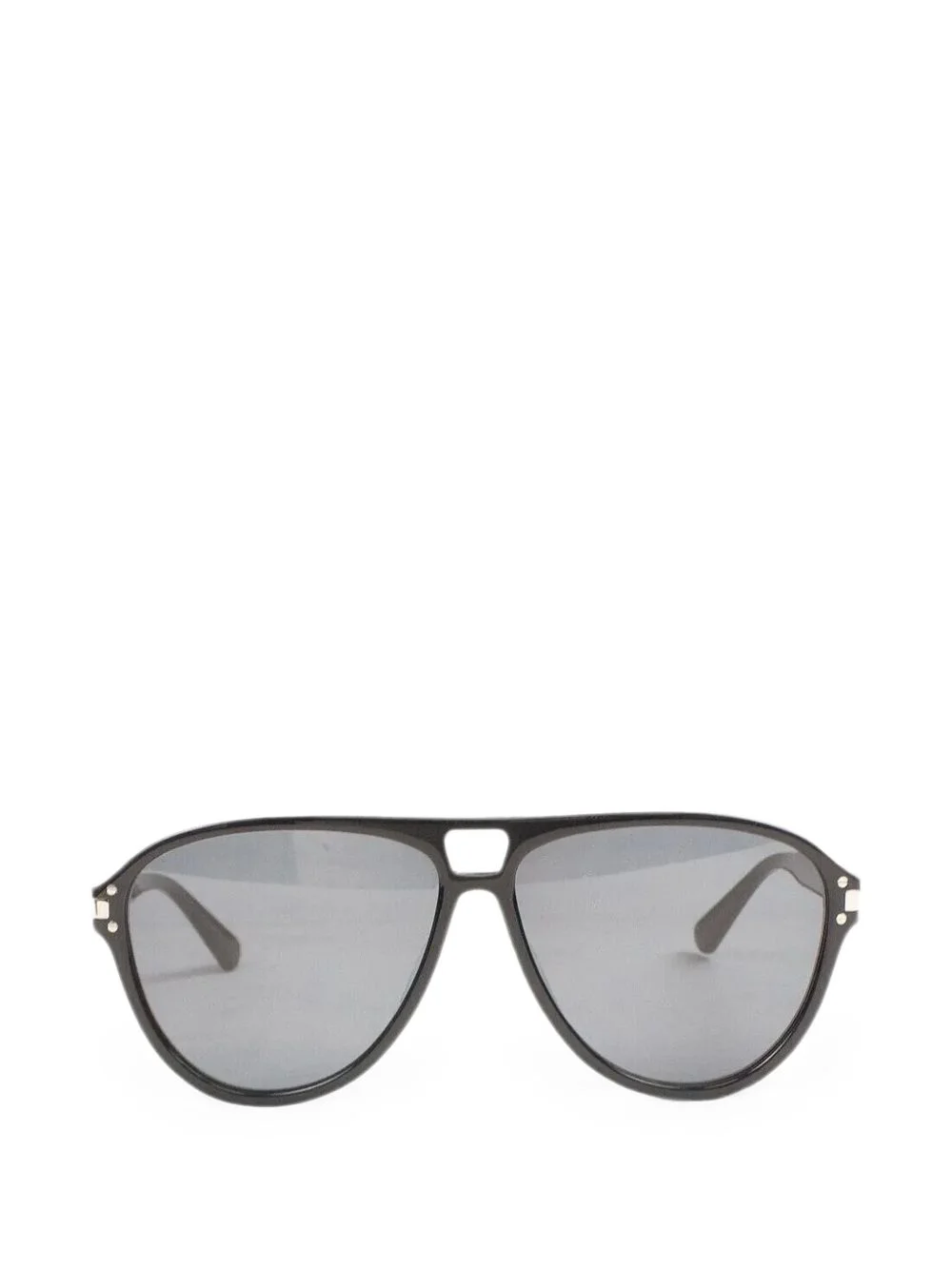 logo-plaque pilot-frame sunglasses - 1
