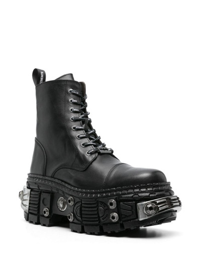 VETEMENTS x New Rock Destroyer leather boots outlook