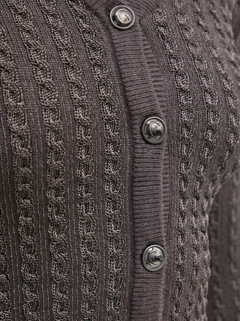 cable-knit v-neck cardigan 4