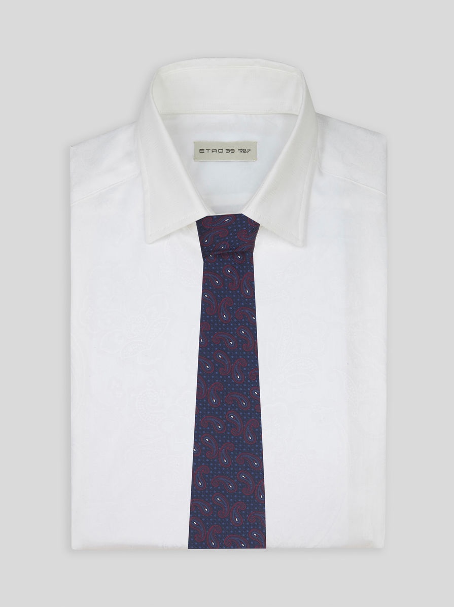 PAISLEY SILK JACQUARD TIE - 2