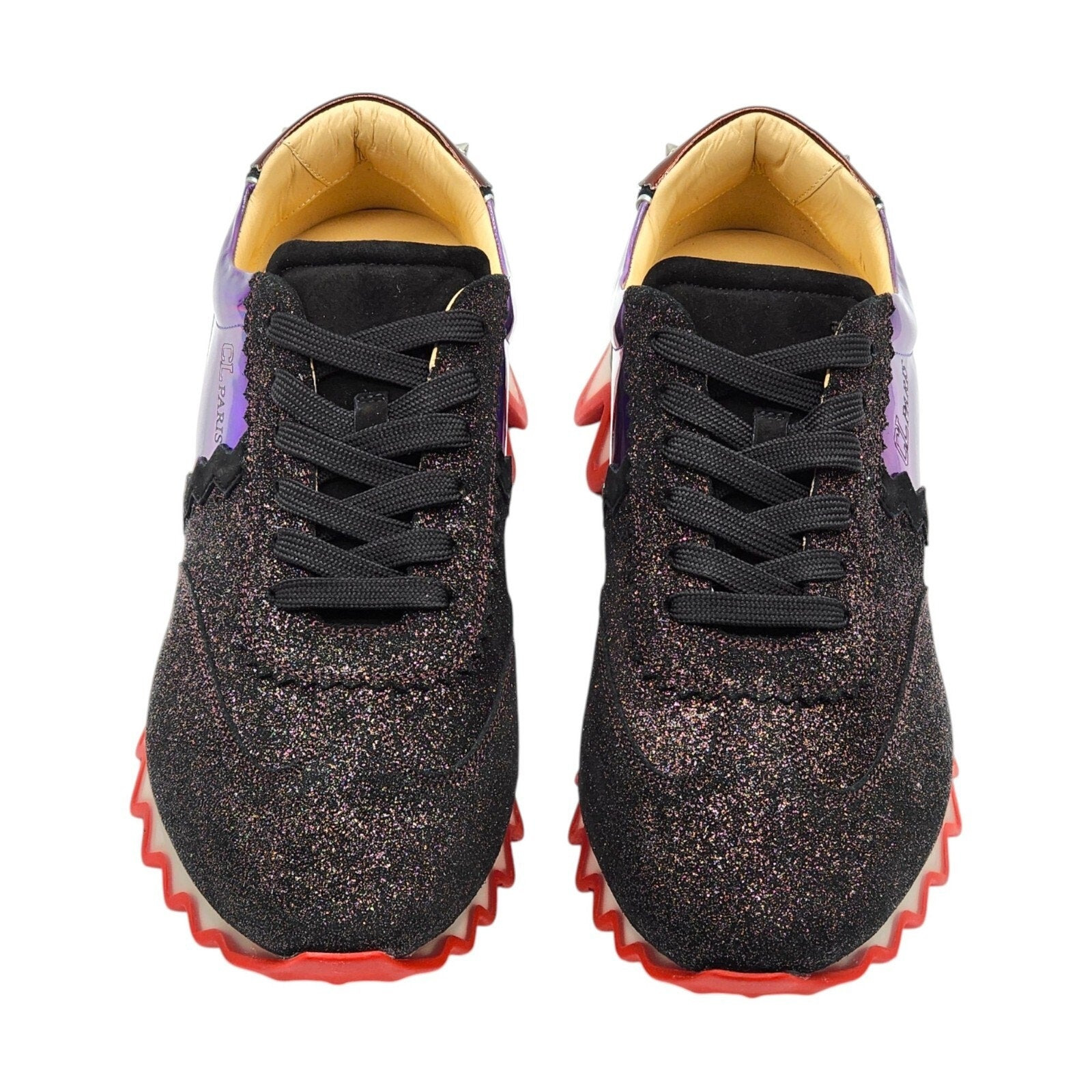 Christian Louboutin Loubishark Glitter Iridescent Sneakers EU 43 US 10 - 4