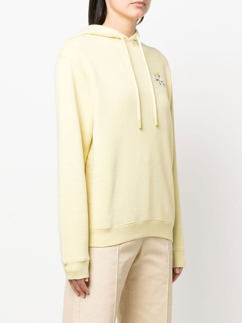 floral embroidered arrows hoodie - 7