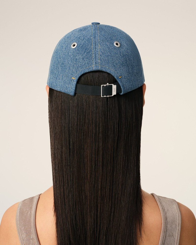 BLUE COTTON AMI DE COEUR EMBROIDERY CAP 6