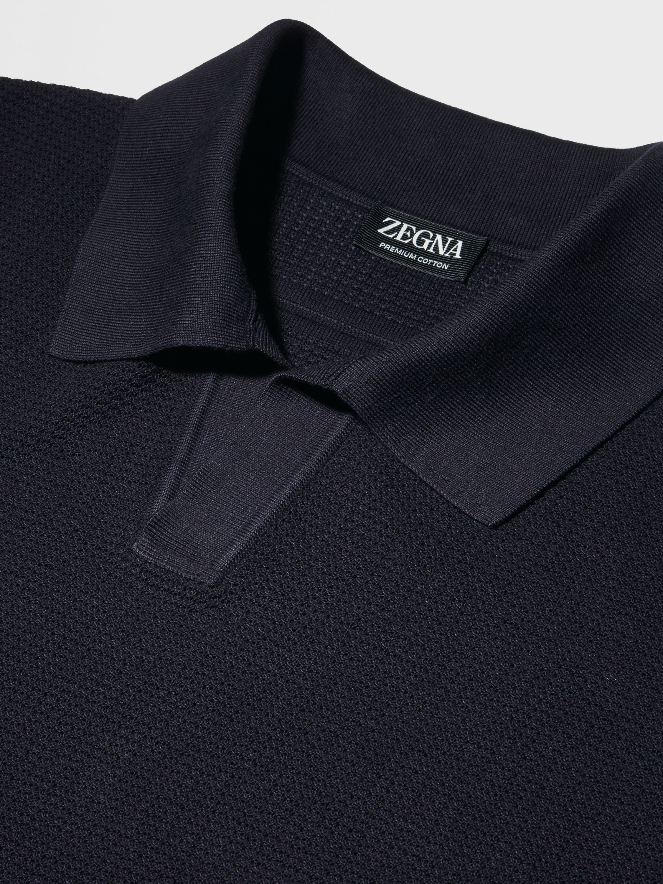 NAVY BLUE PREMIUM COTTON POLO SHIRT - 4