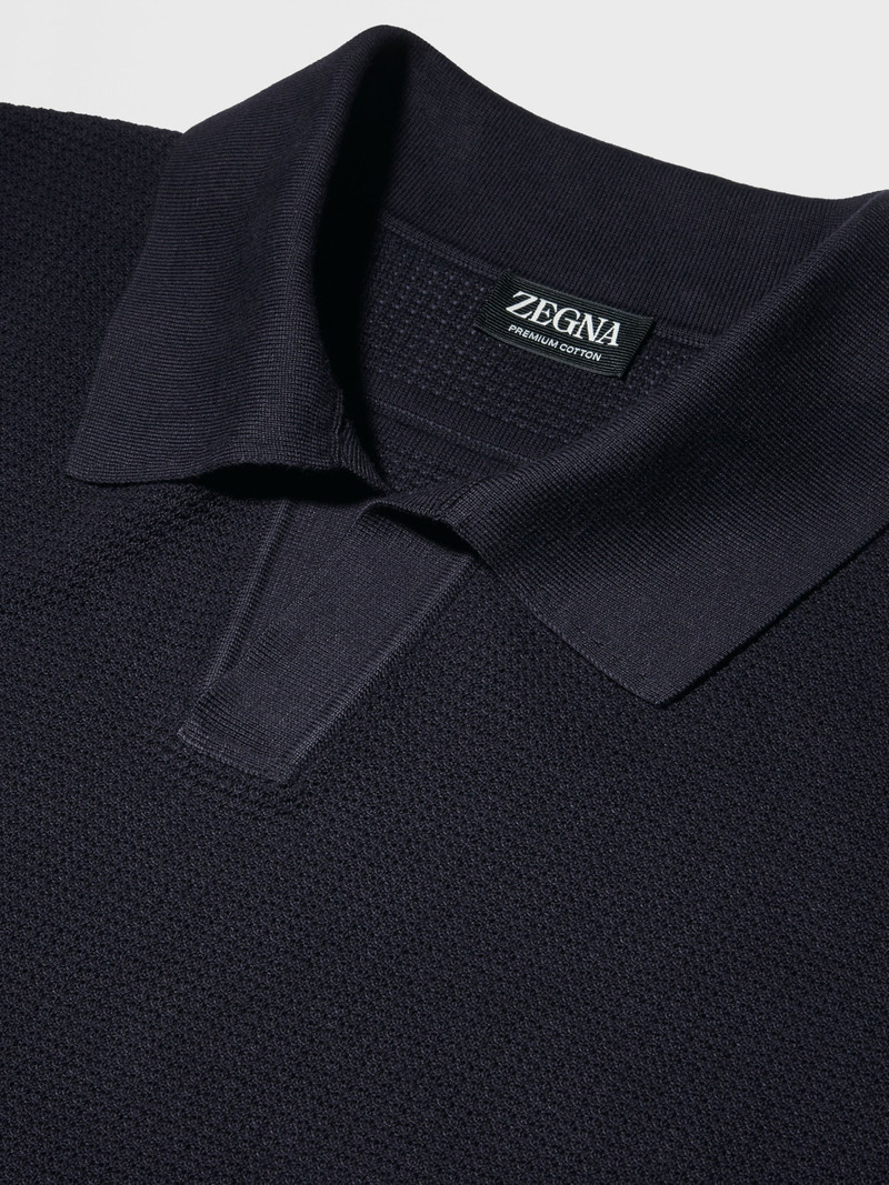 NAVY BLUE PREMIUM COTTON POLO SHIRT 4