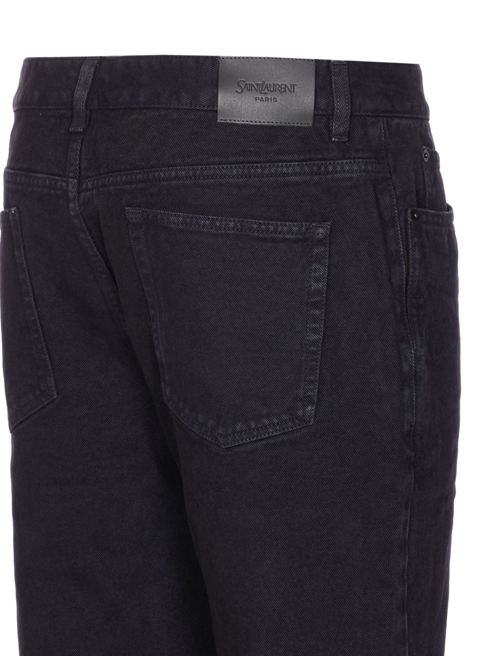 classic-five pockets logo-patch jeans - 4