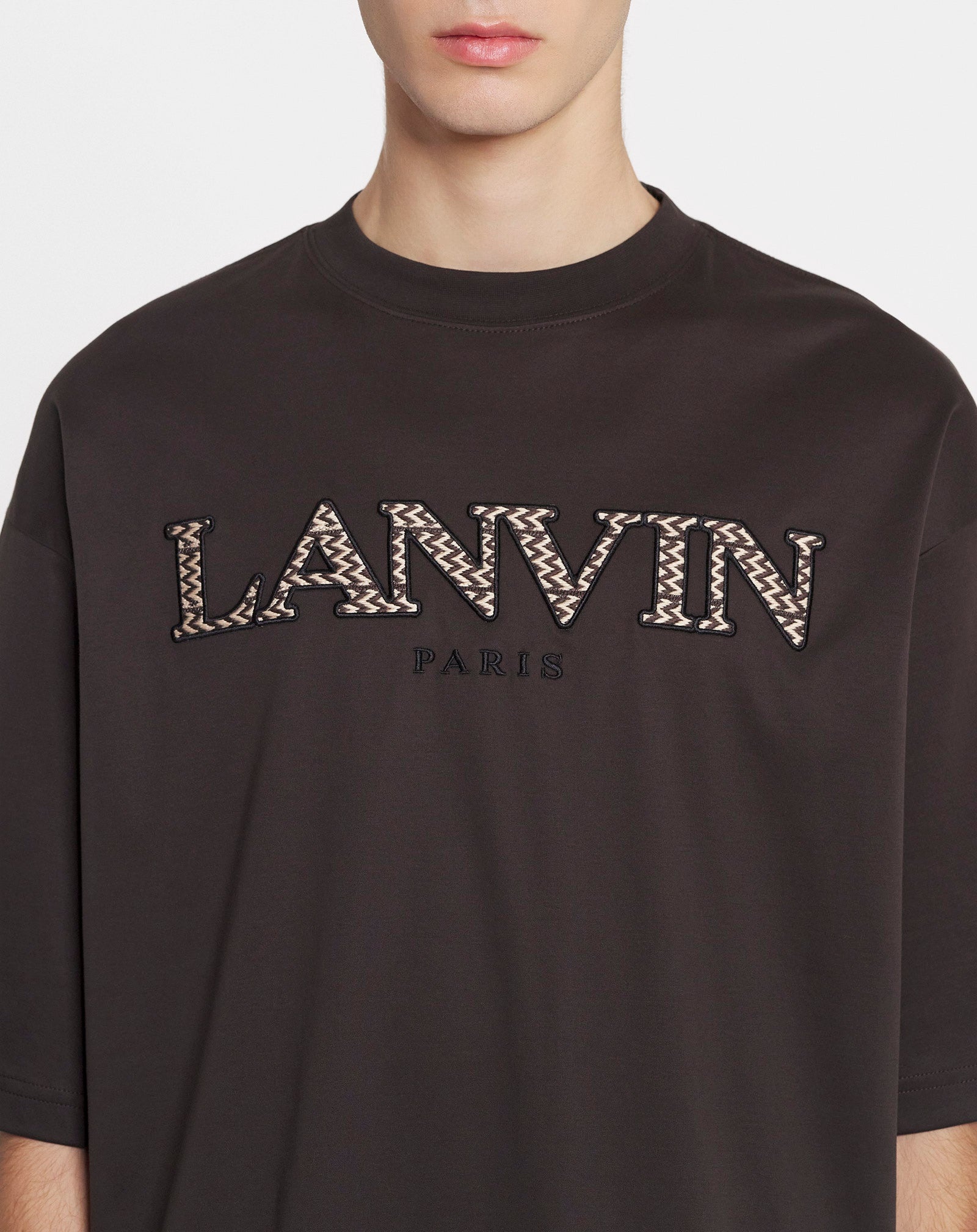 OVERSIZED EMBROIDERED CURB T-SHIRT - 5