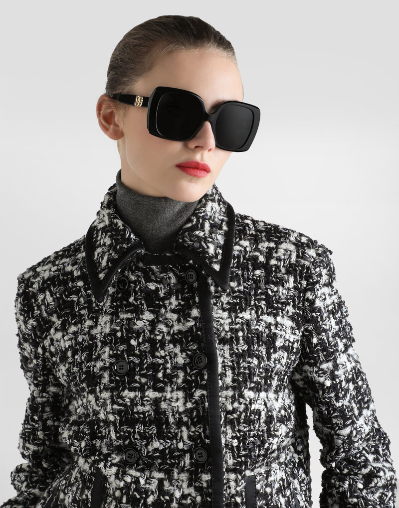 Dolce & Gabbana Double-breasted jacket in wool blend check outlook