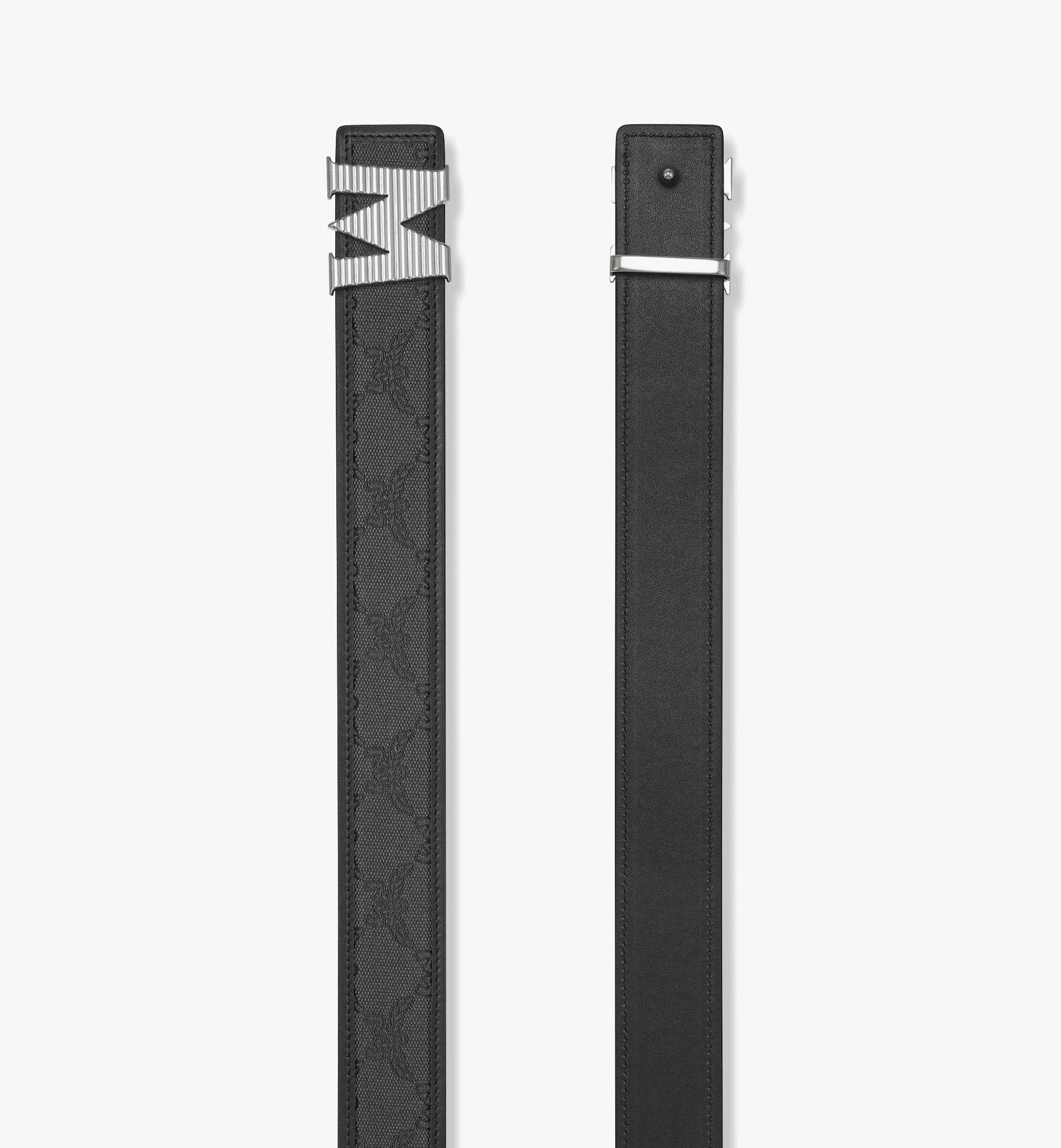 MCM Claus Fluted M Reversible Belt 1.5” in Lauretos Jacquard
