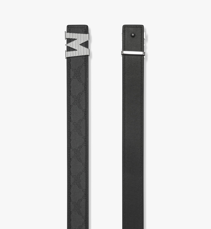 MCM Claus Fluted M Reversible Belt 1.5” in Lauretos Jacquard outlook