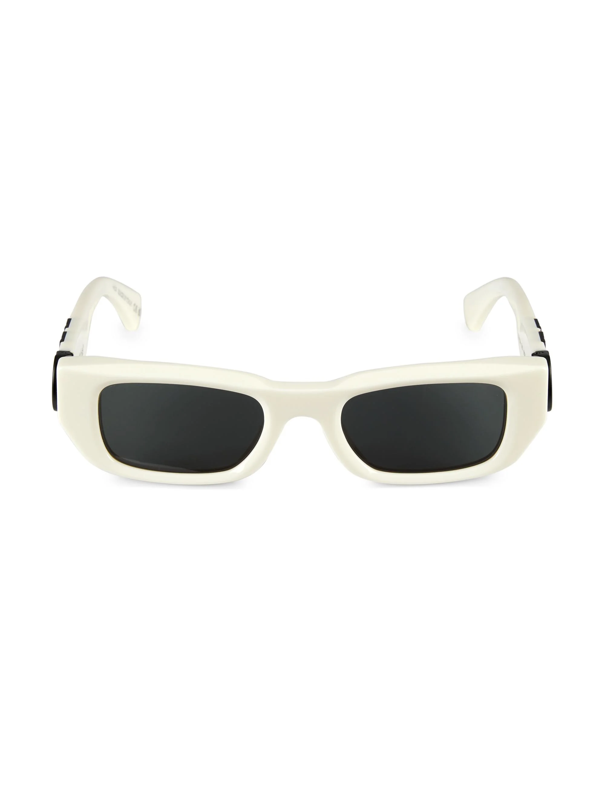 Women's Fillmore 49MM Rectangular Sunglasses - White Dark Grey - 1