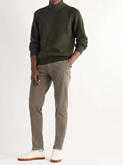 Canali Ribbed Merino Wool Mock-Neck Sweater outlook