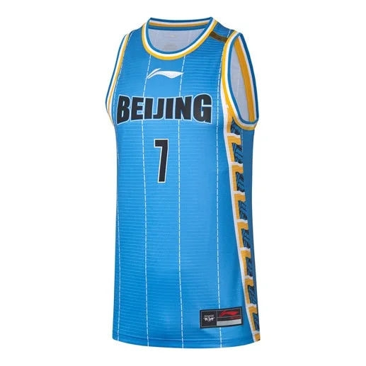 Li-Ning x CBA Jeremy Lin Beijing Jersey 'Light Blue' AAYQ433-2 - 1