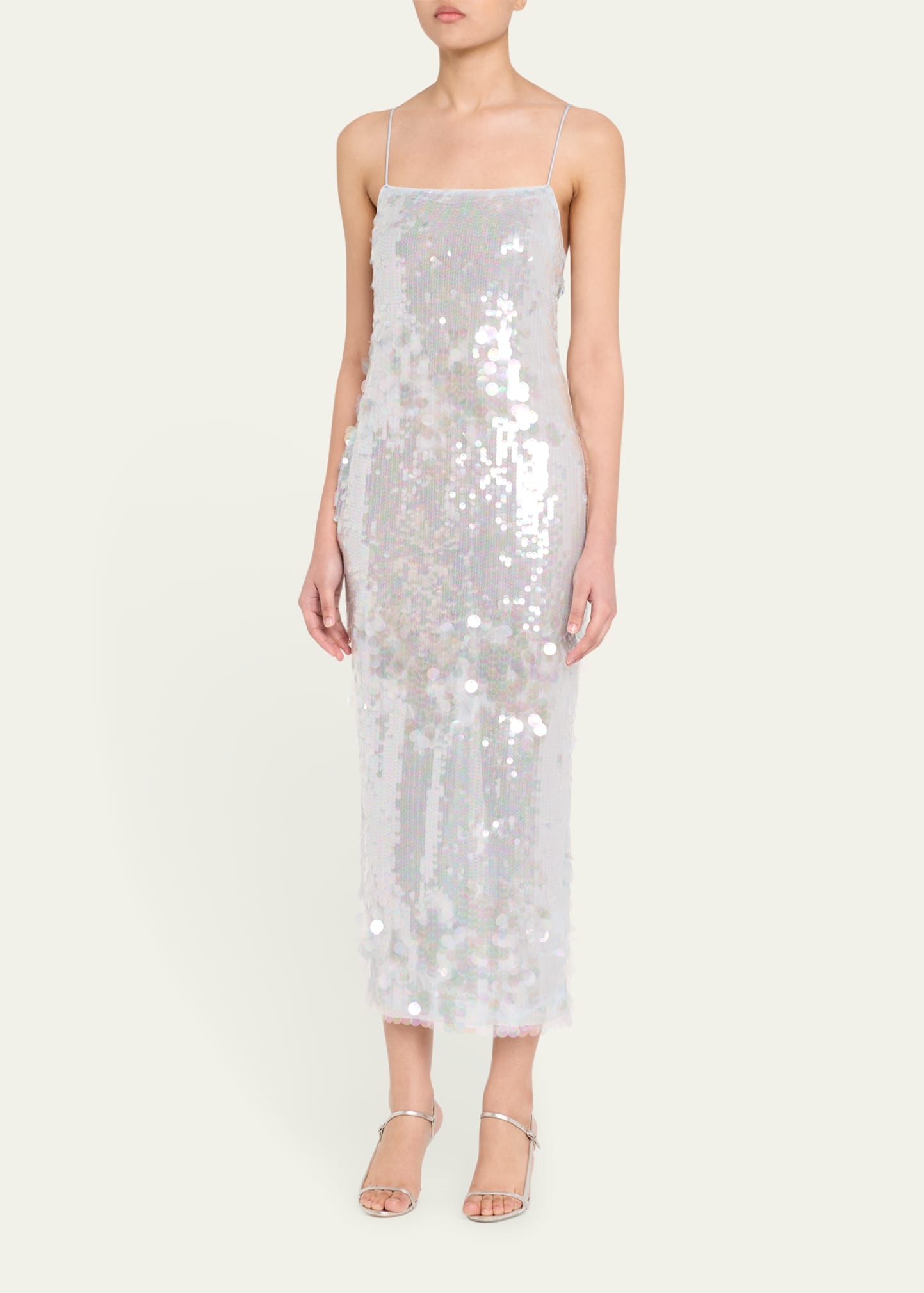 Alana Sleeveless Sequined Midi Dress - 4