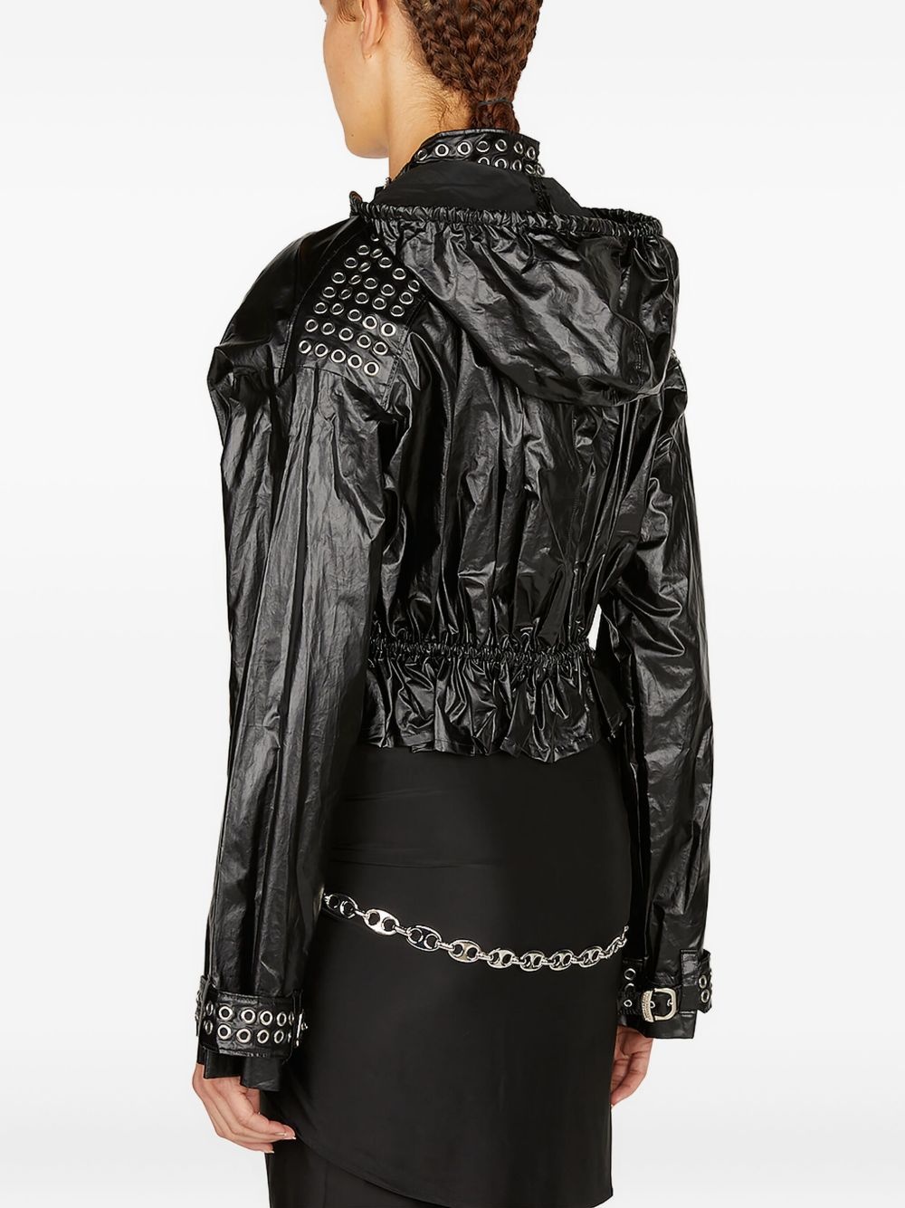 Eyelet biker jacket - 4