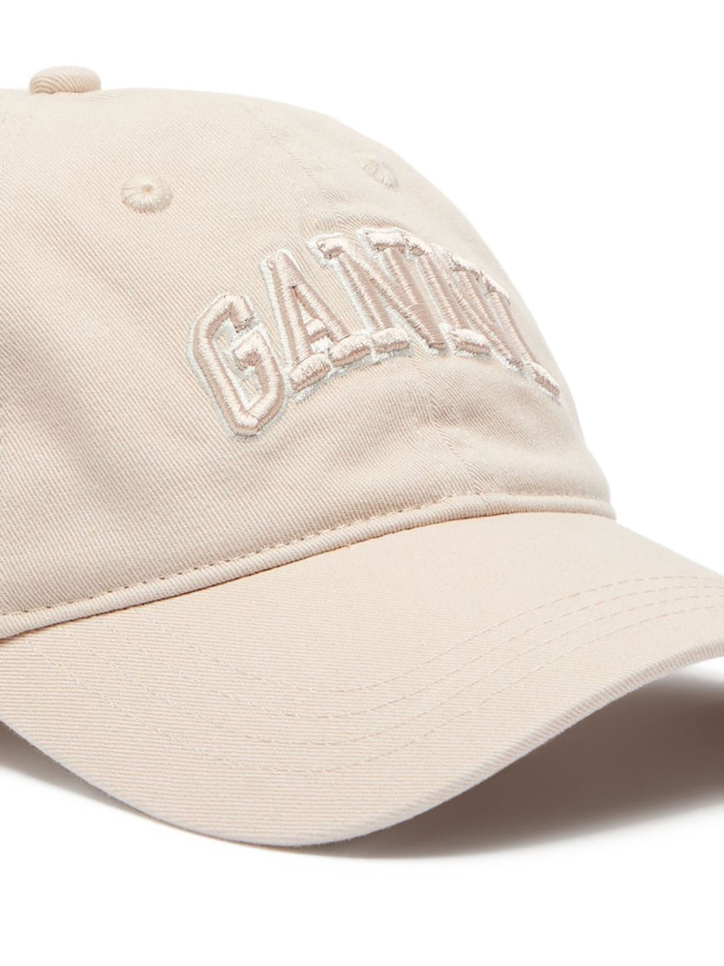 GANNI logo-embroidered cap outlook