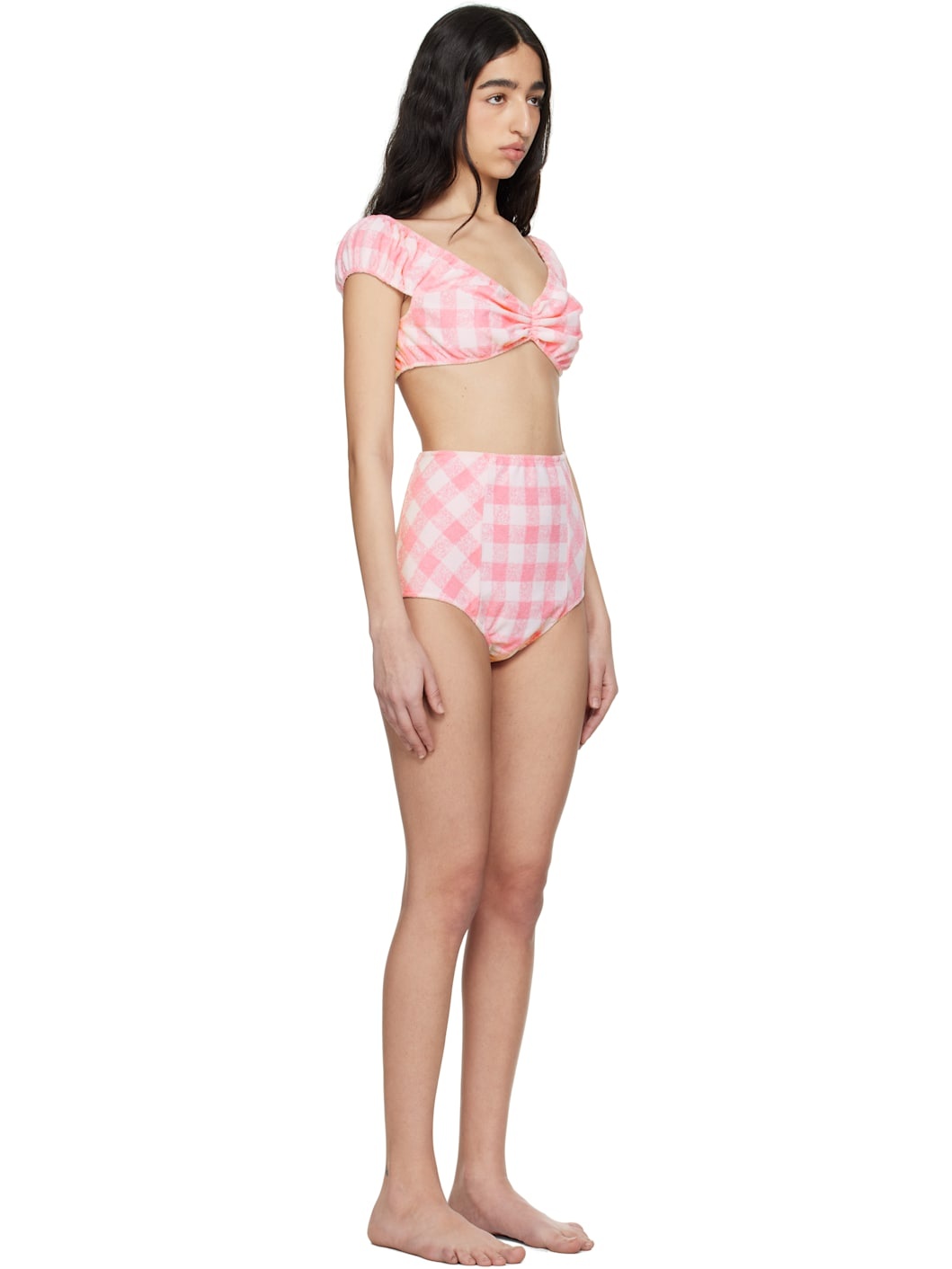 Pink High Waisted Bikini - 2