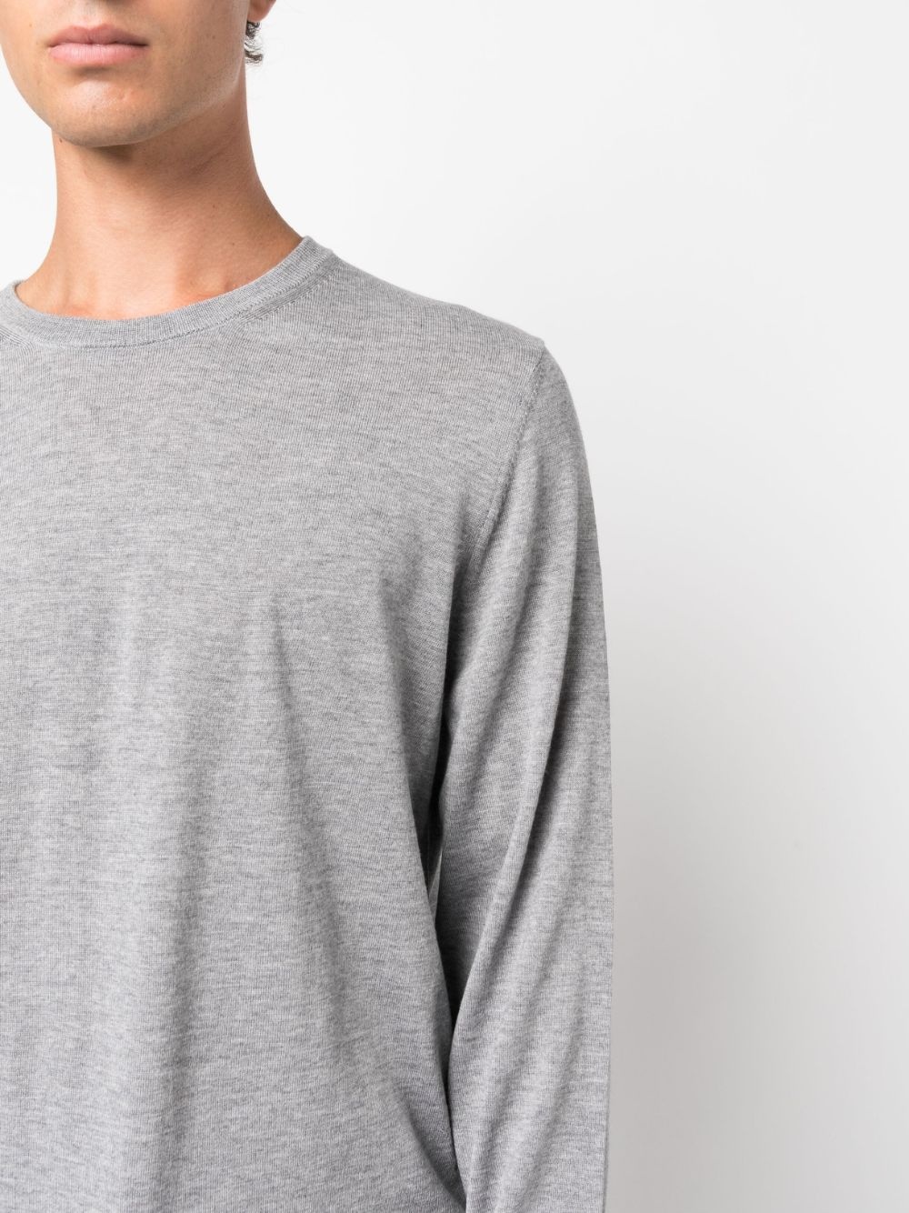 round-neck virgin-wool jumper - 5