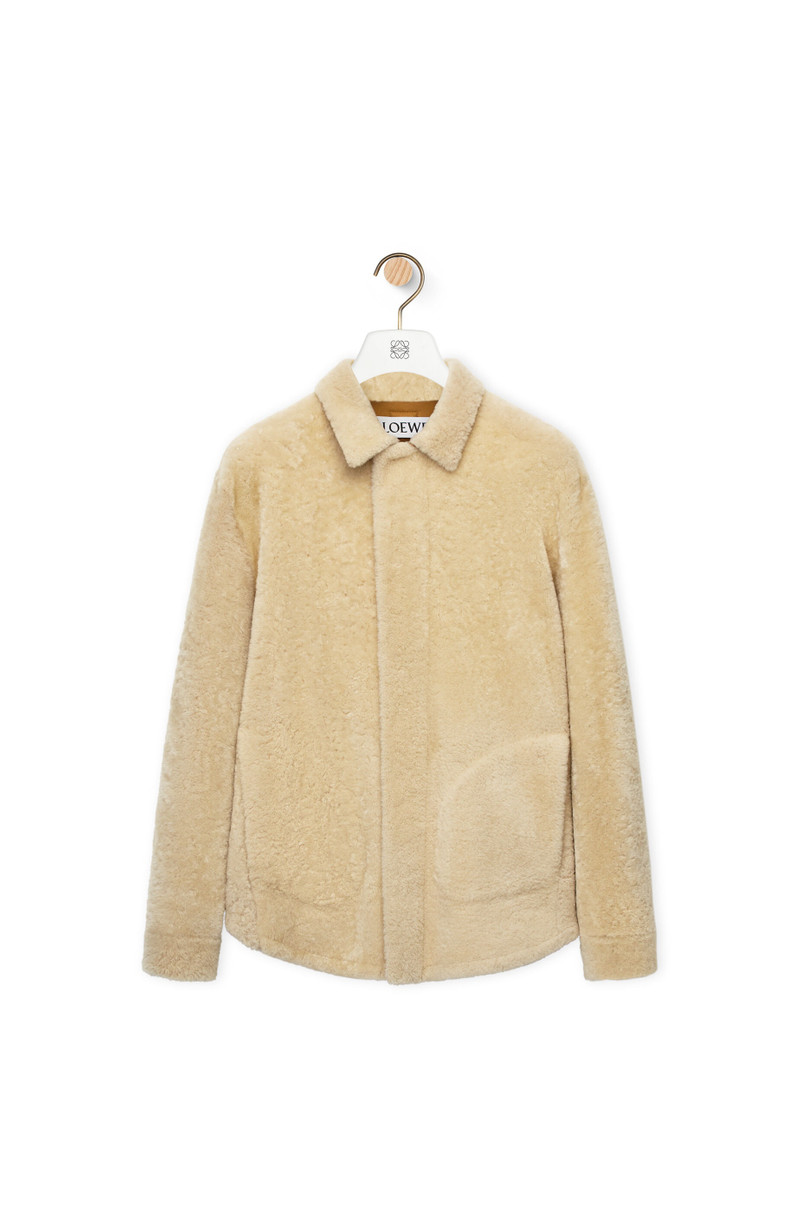 Overshirt in shearling 1