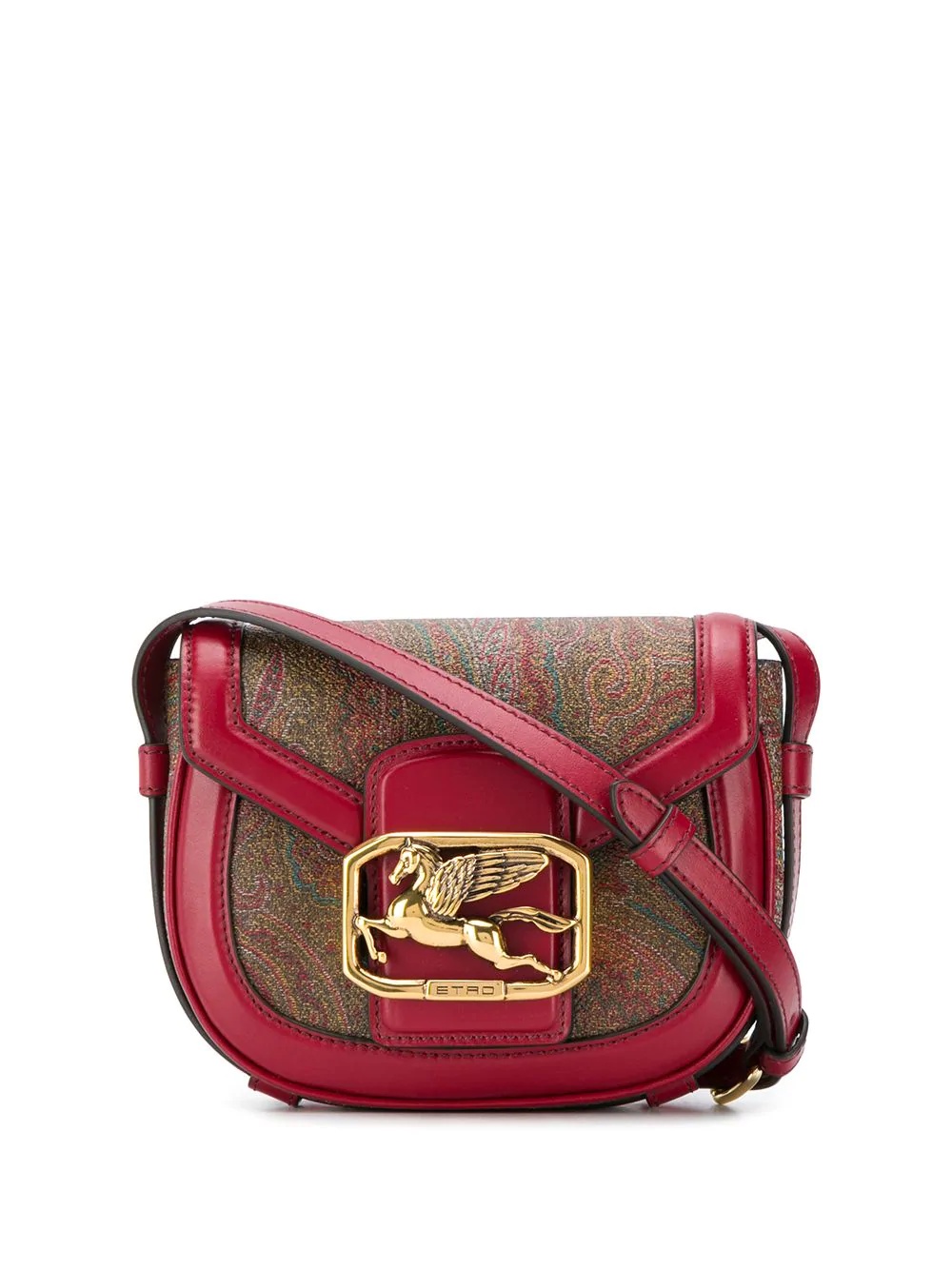 paisley print cross body bag - 1