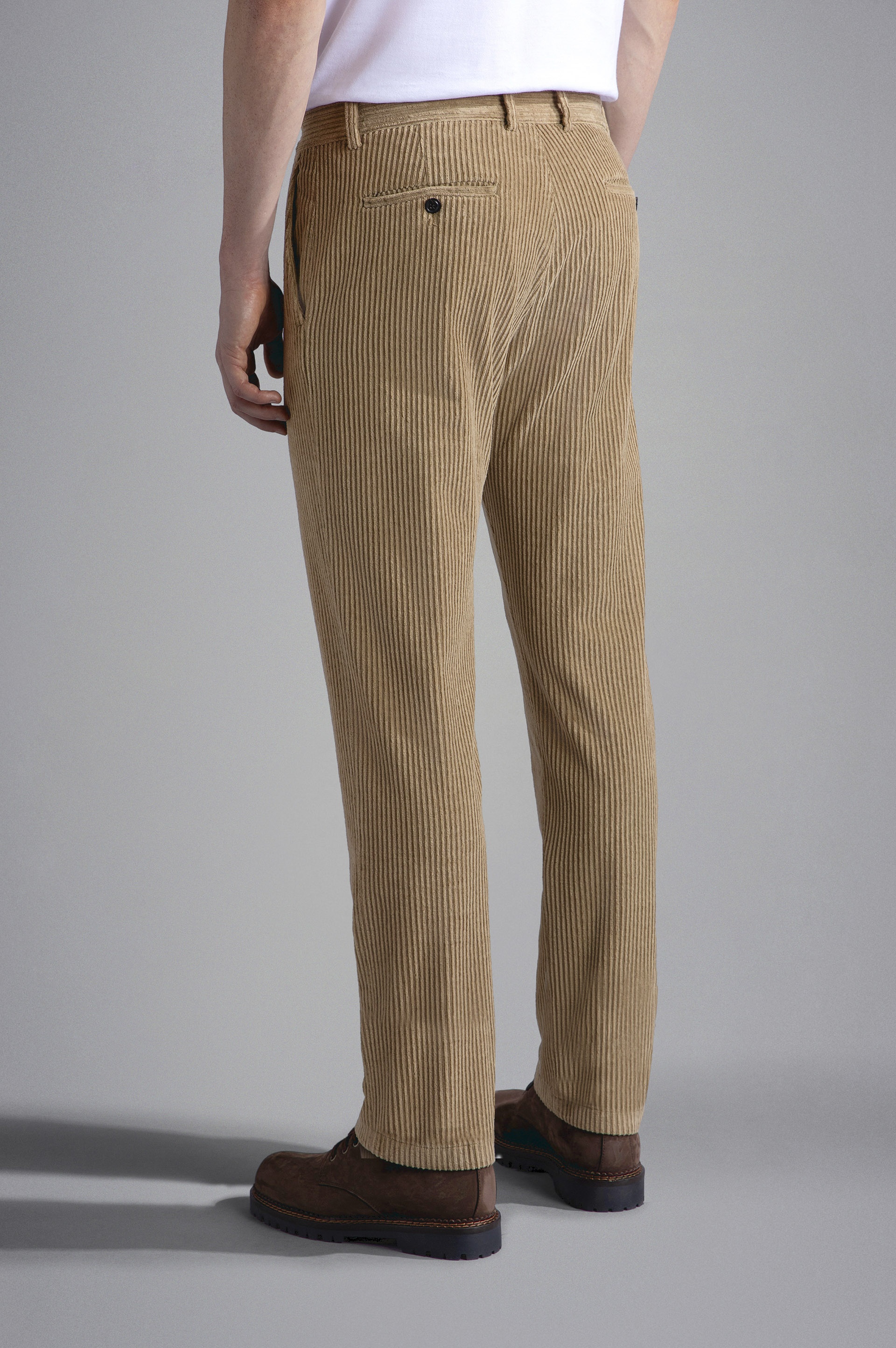 STRETCH VELVET CHINO TROUSERS - 3