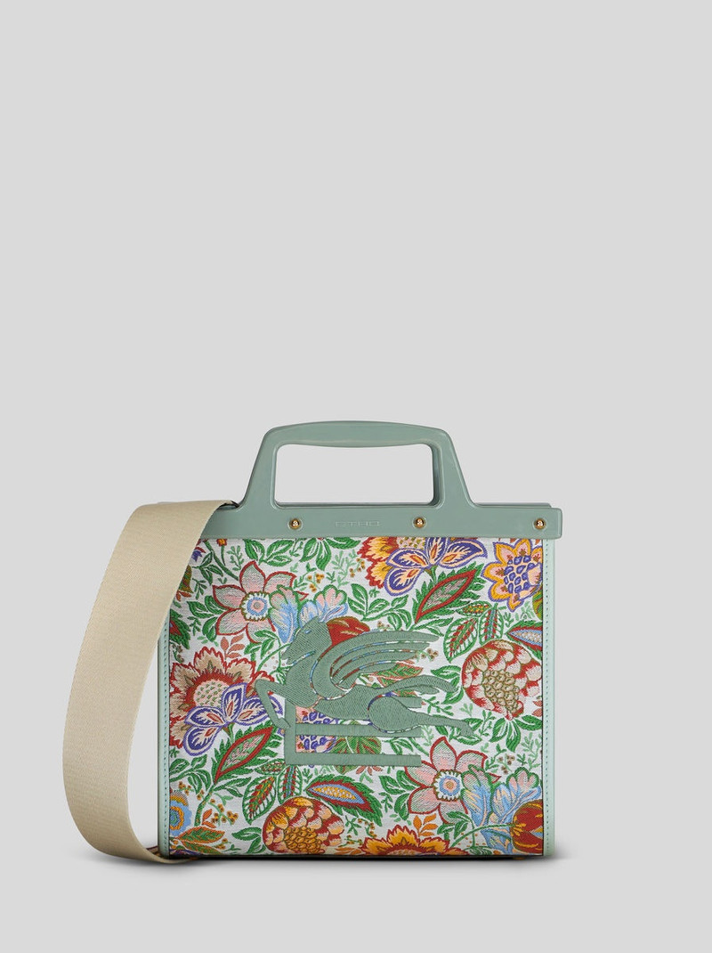 MEDIUM FLORAL JACQUARD LOVE TROTTER BAG 1