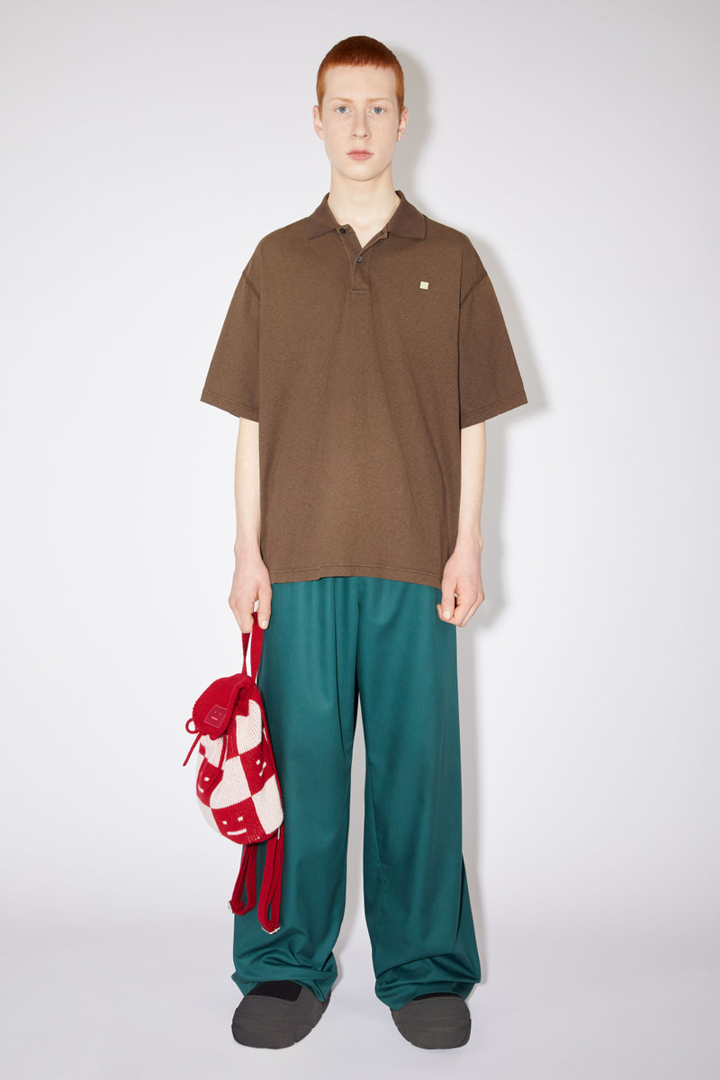 Acne Studios Polo t-shirt - Coffee brown outlook