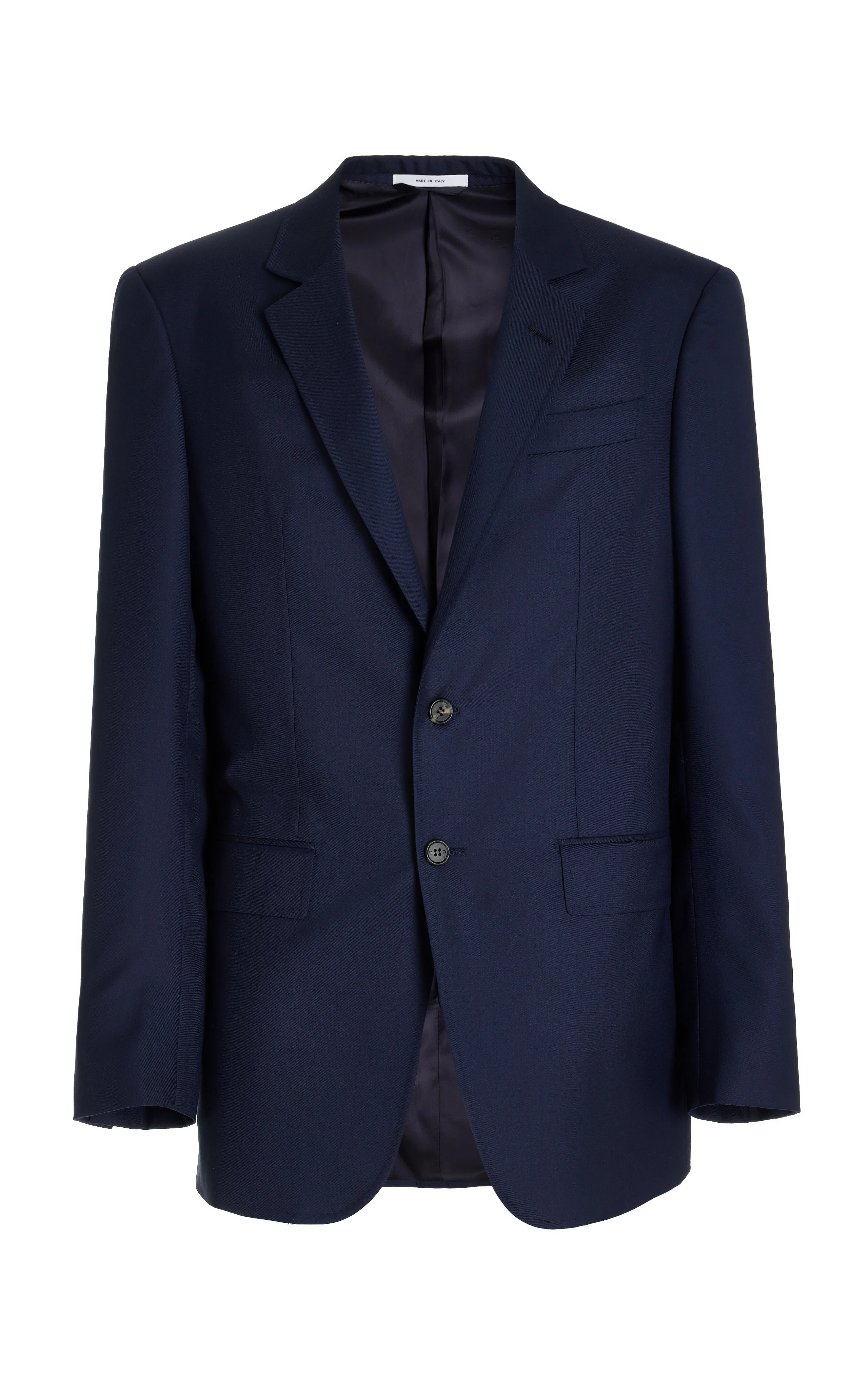 Irving Jacket in Dark Navy Wool - 1