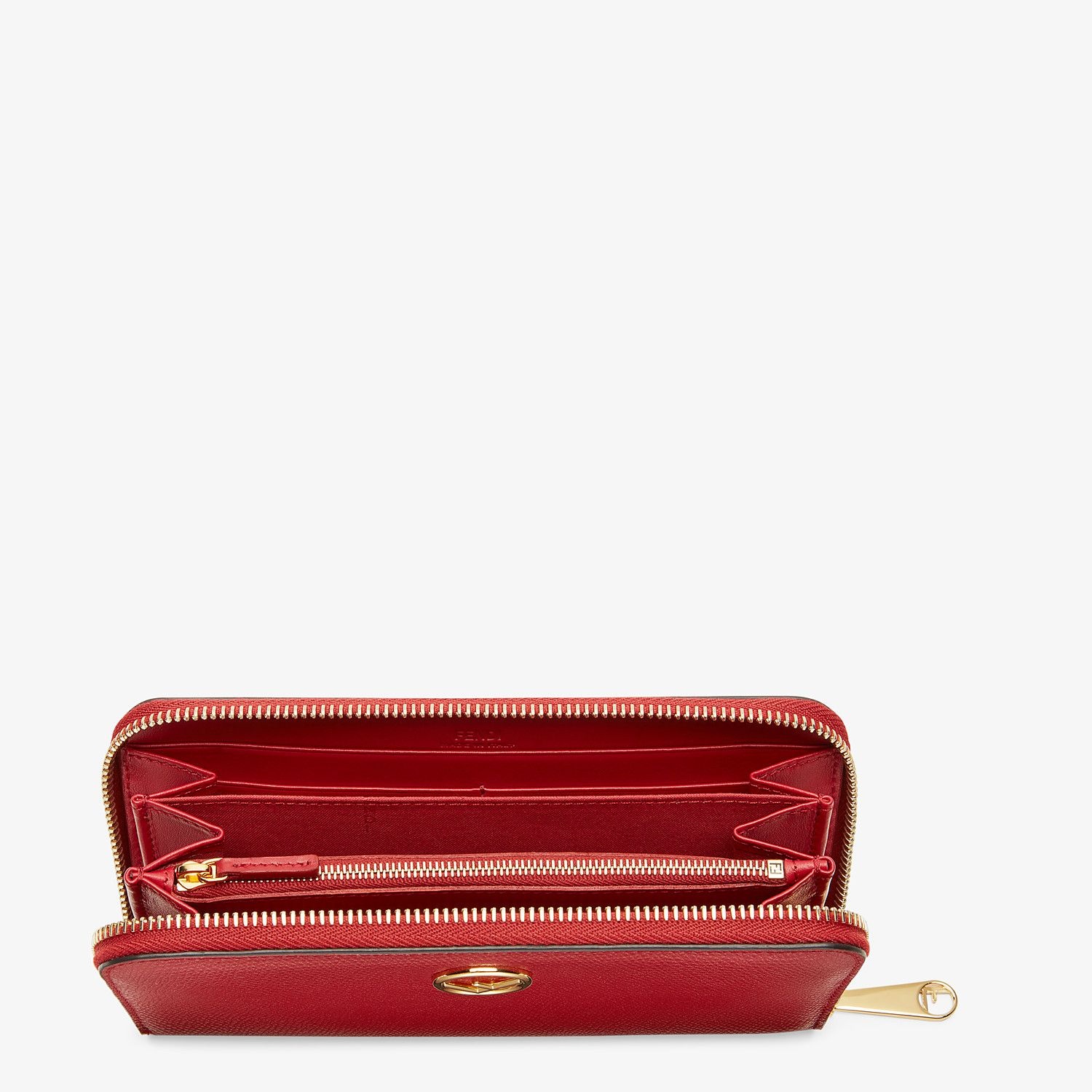 Red leather wallet - 4