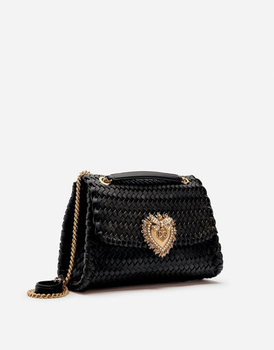 Dolce & Gabbana Large Devotion shoulder bag in braided nappa leather outlook