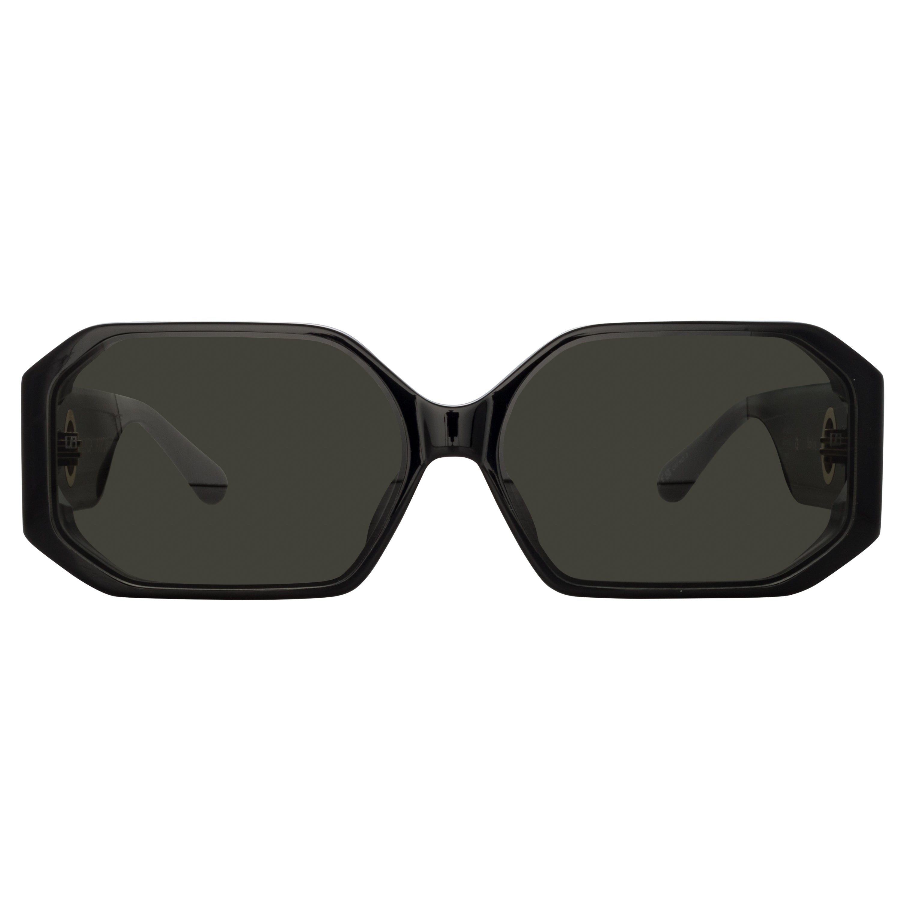 BAILEY ANGULAR SUNGLASSES IN BLACK - 1