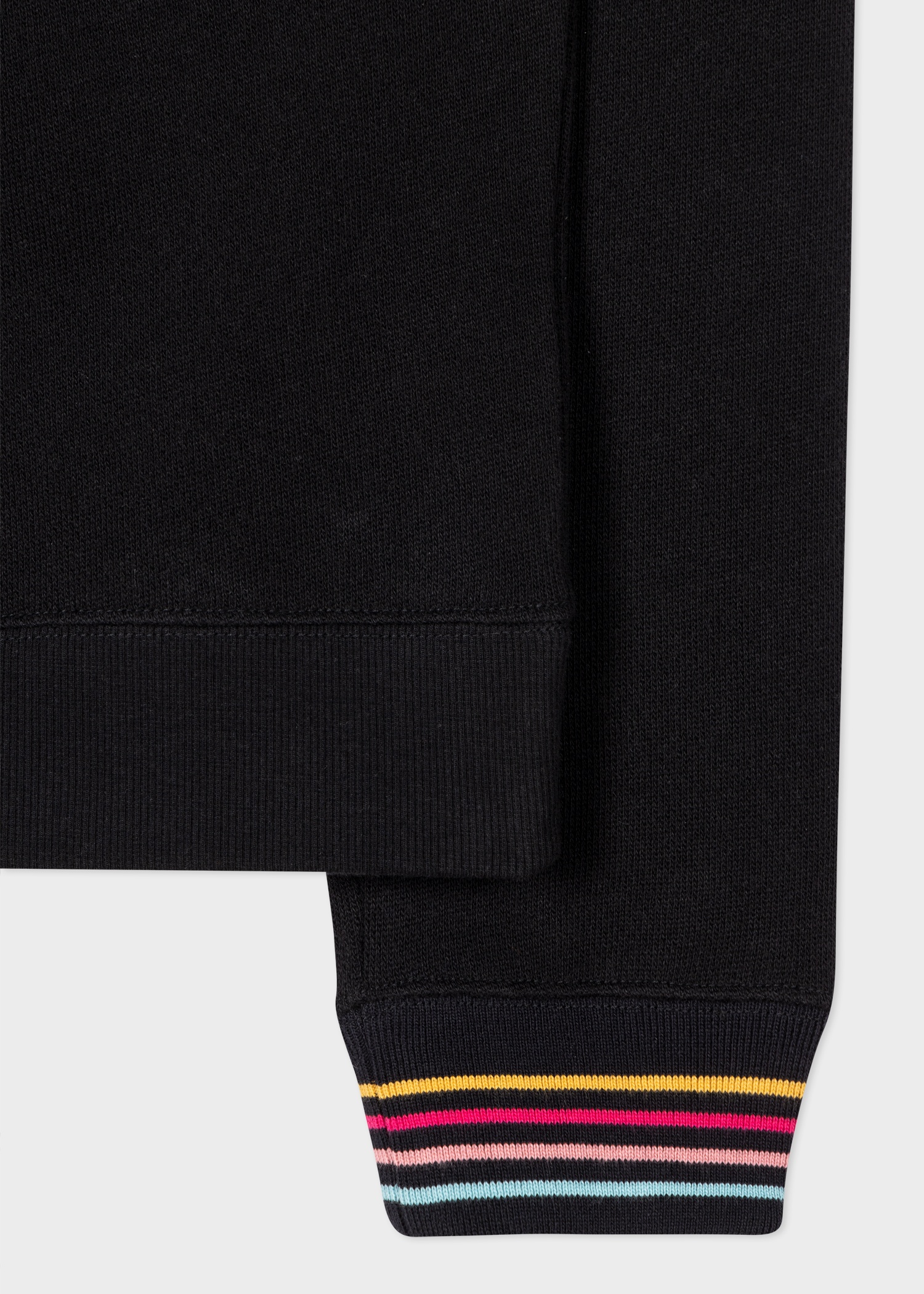 Black Lounge Sweatshirt With 'Swirl' Cuffs - 2