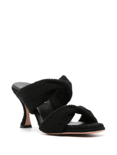 AQUAZZURA Twist 85mm bouclÃ© mules outlook