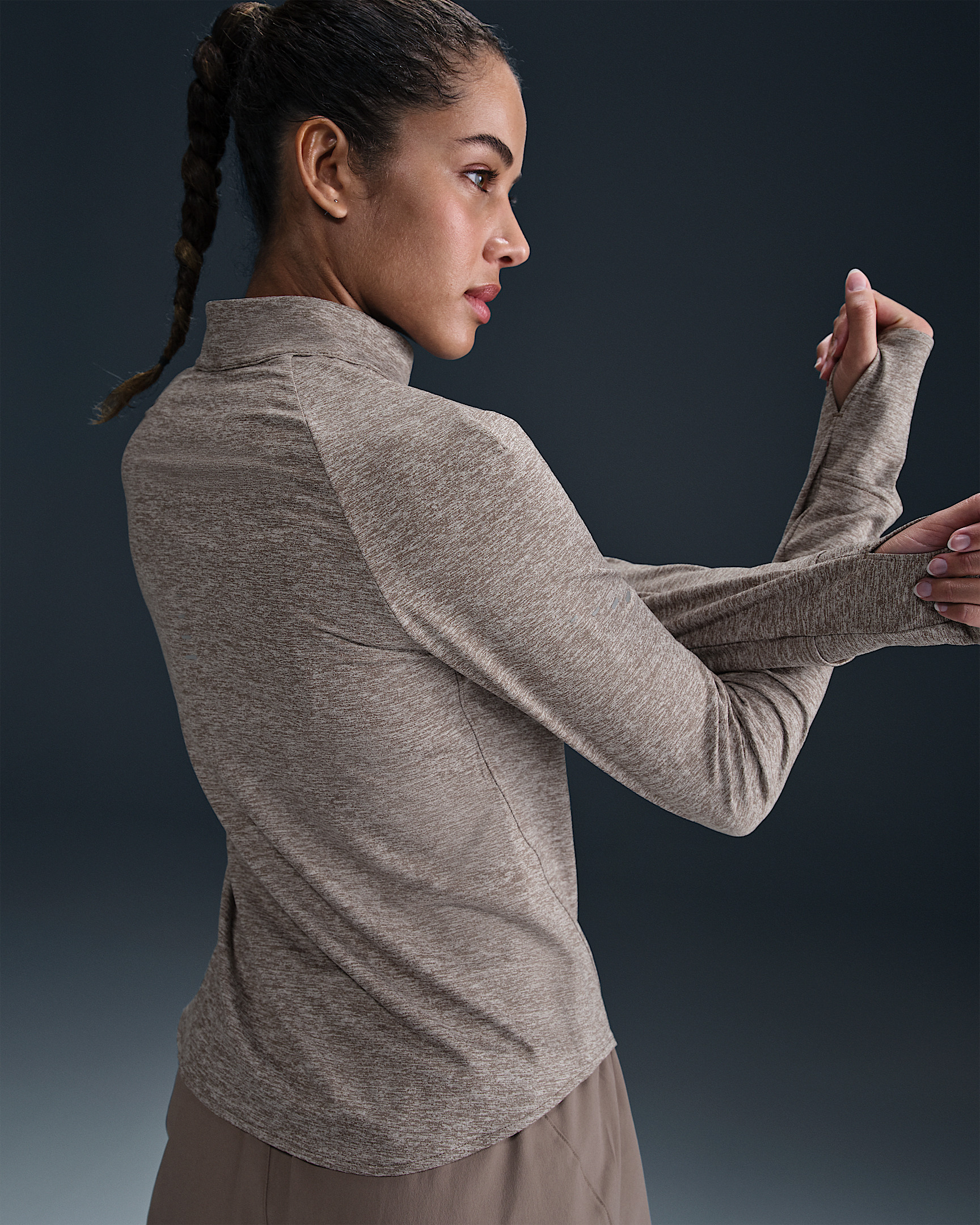 Nike Swift Women's Dri-FIT UV 1/4-Zip Running Top - 2