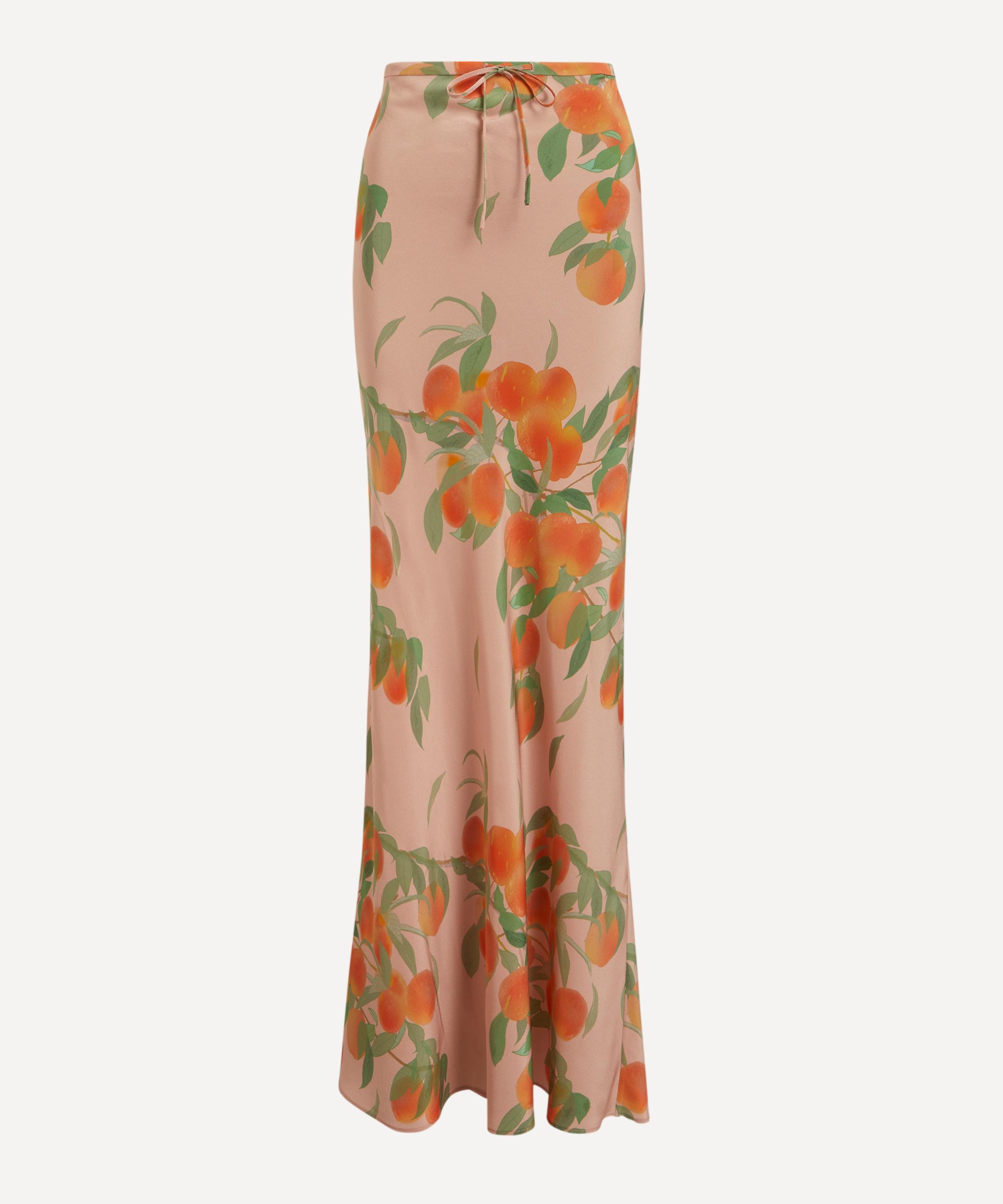Peachtree Emily Silk Maxi Skirt - 1