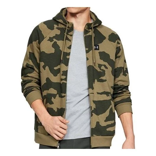 Men's Under Armour Camouflage hooded Cardigan Green 1329748-331 - 1