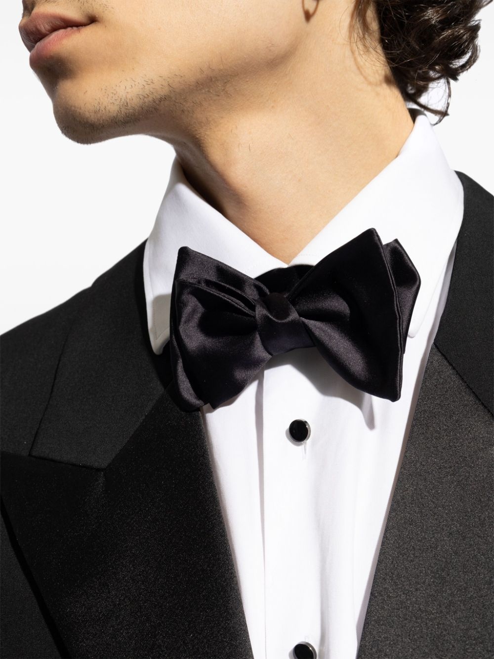 adjustable-fit silk bow tie - 4