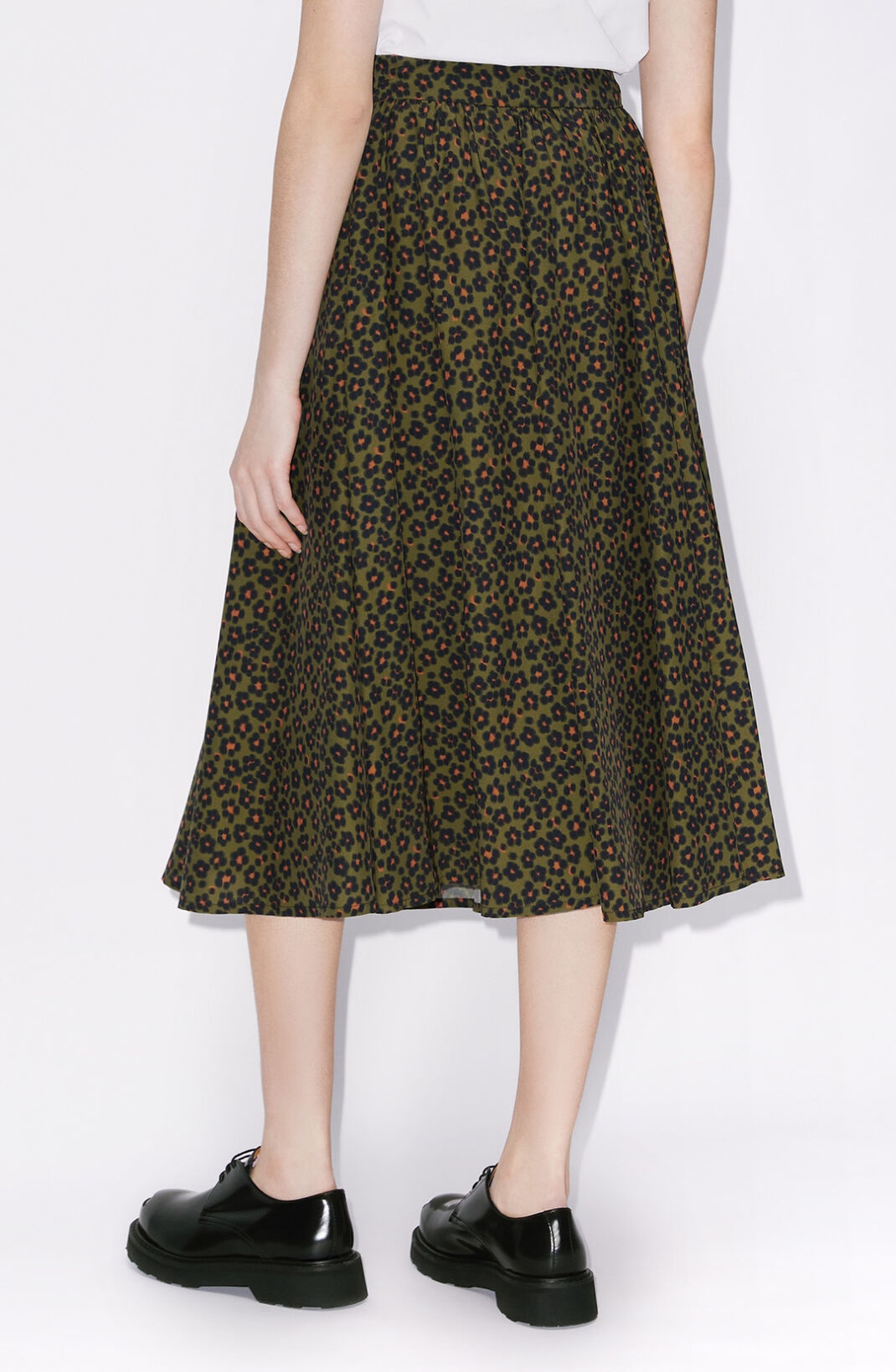'Hana Leopard' midi skirt - 4