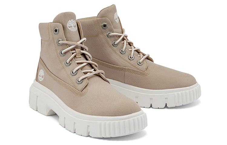 (WMNS) Timberland Greyfield Boot 'Light Beige Canvas' A2JGDW - 4