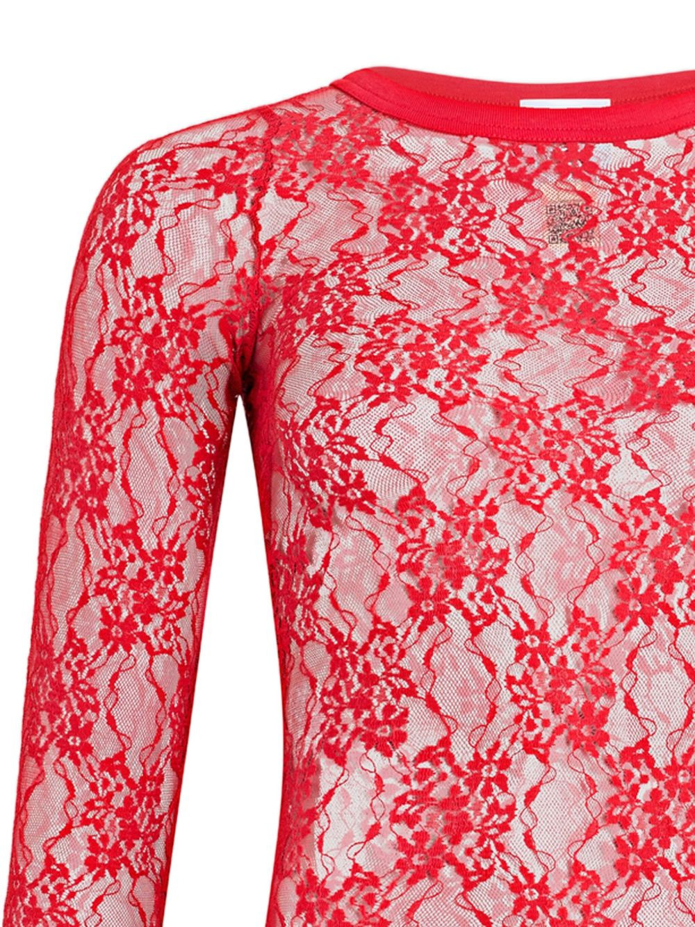floral-pattern lace tank top - 2