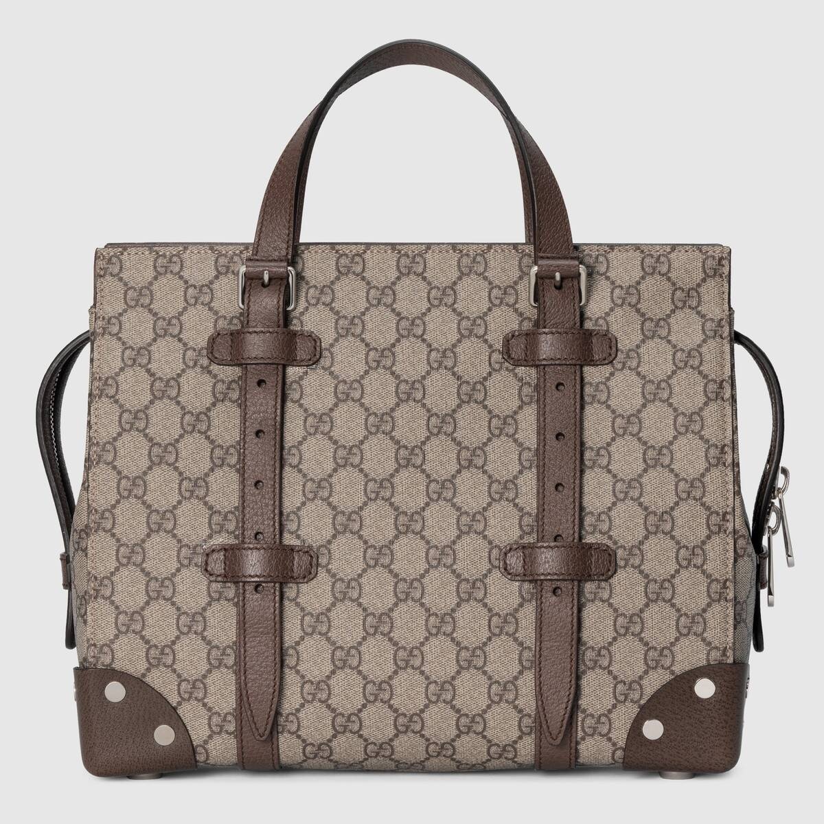 GG tote with leather details - 3