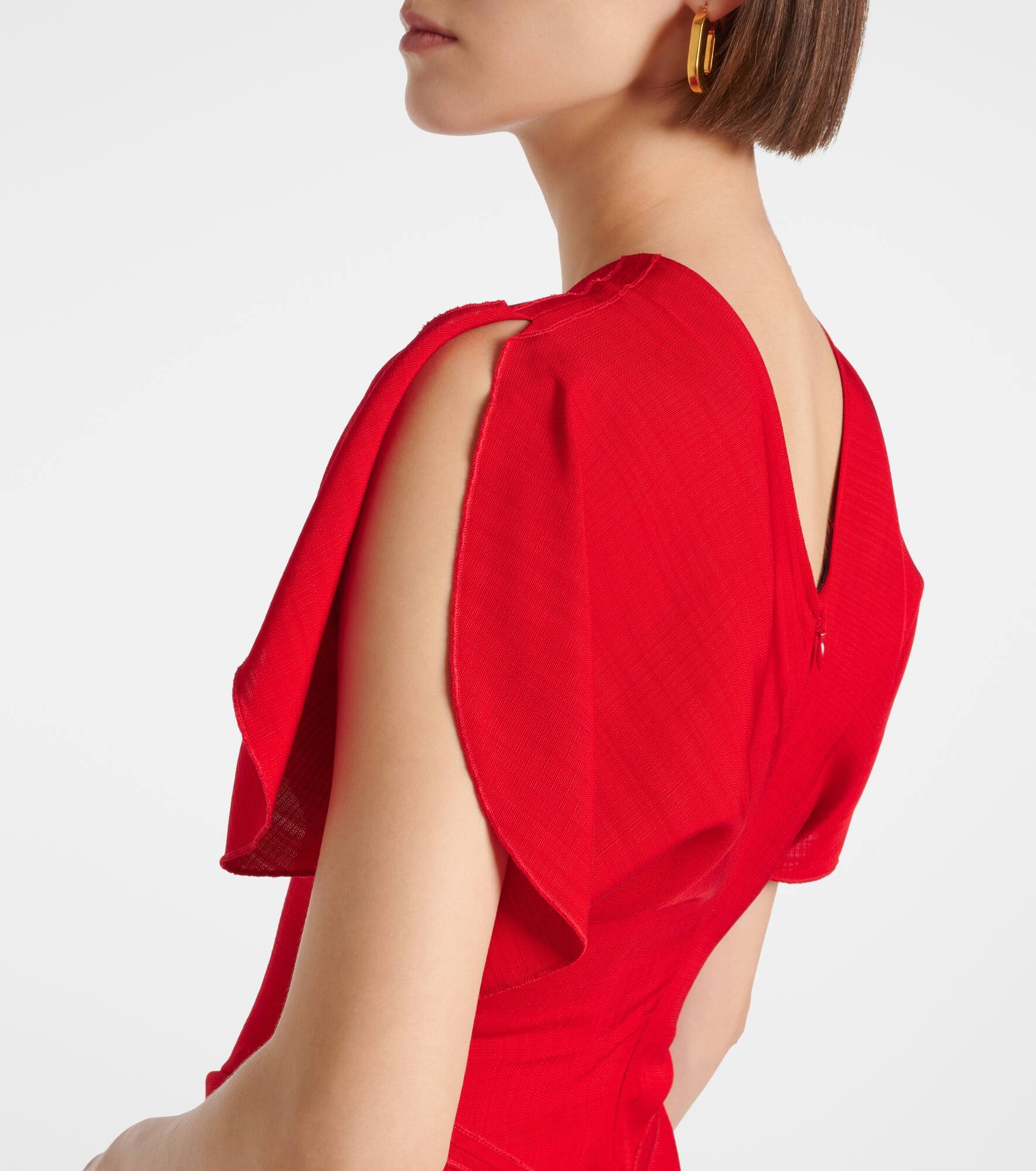 Gathered midi dress - 7