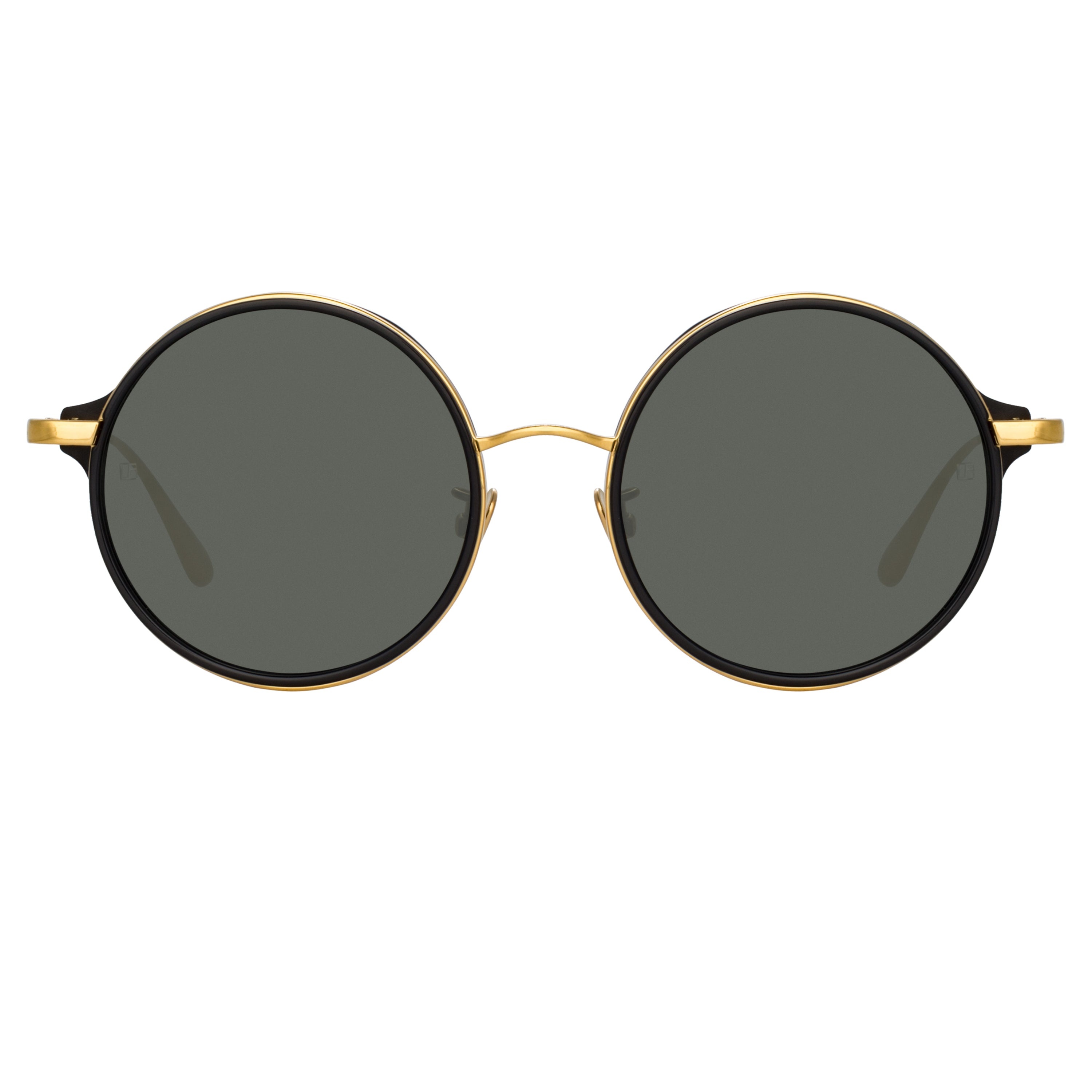 BARA ROUND SUNGLASSES IN BLACK - 1