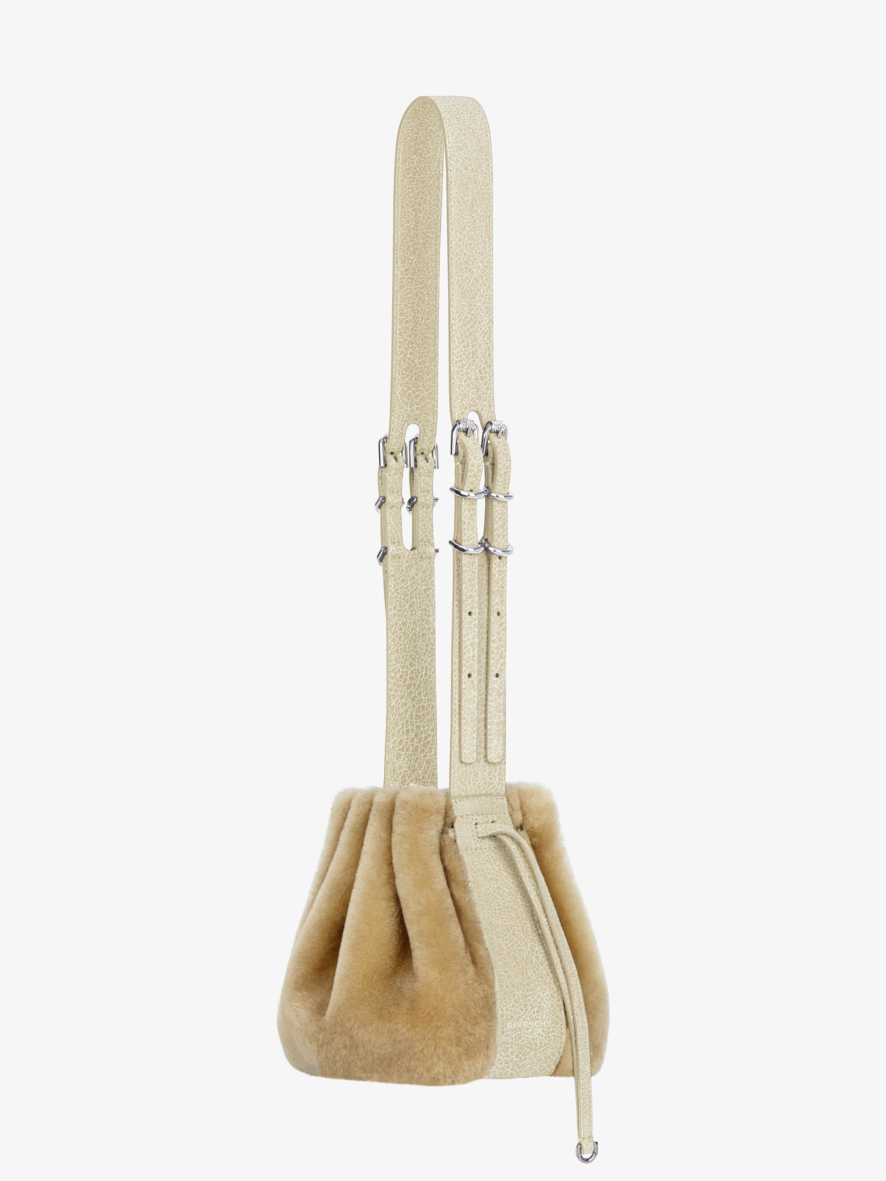 SMALL PUMPKIN BAG IN SHEARLING - 3