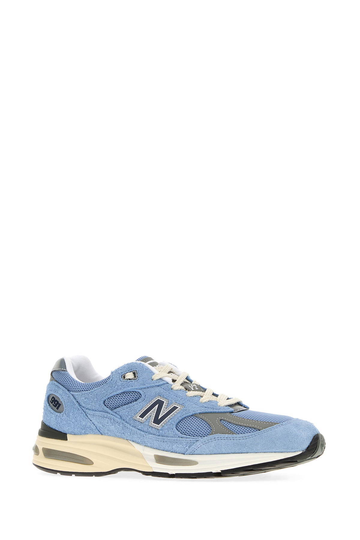 Light blue suede and mesh 991V2 sneakers - 2