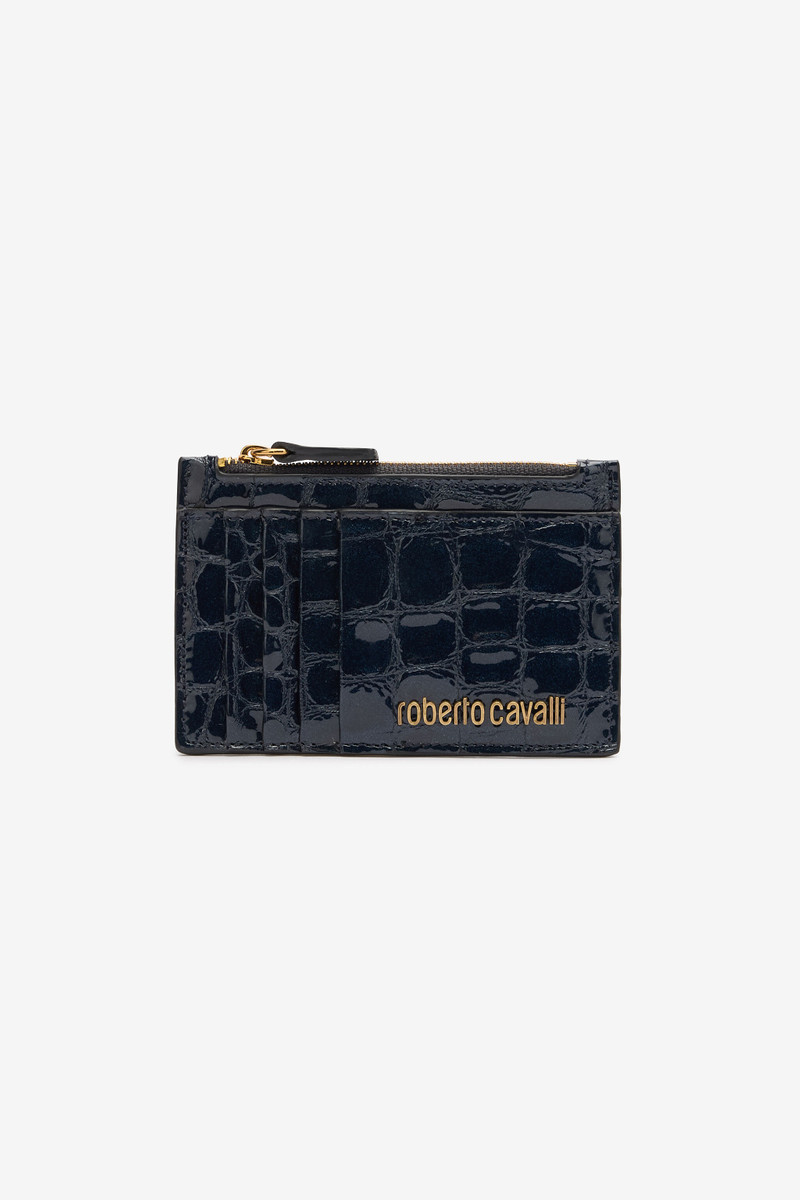 Coin Purse With Crocodile Print - 1